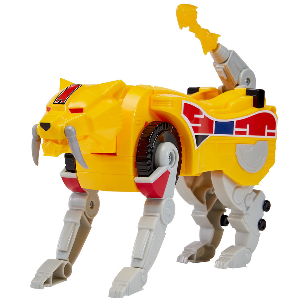Power Rangers Mighty Morphin Combinable Dinozord - Sabertooth Tiger toy.