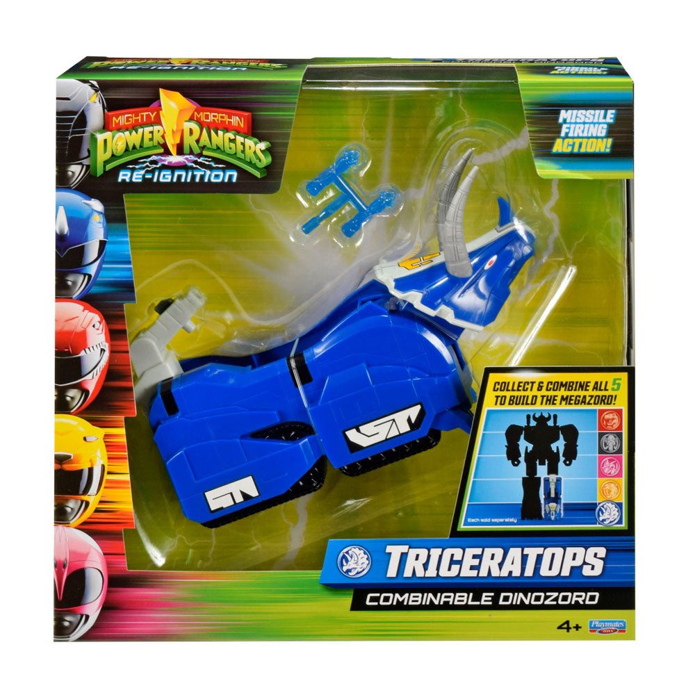 Power Rangers Mighty Morphin Combinable Dinozord - Triceratops toy.
