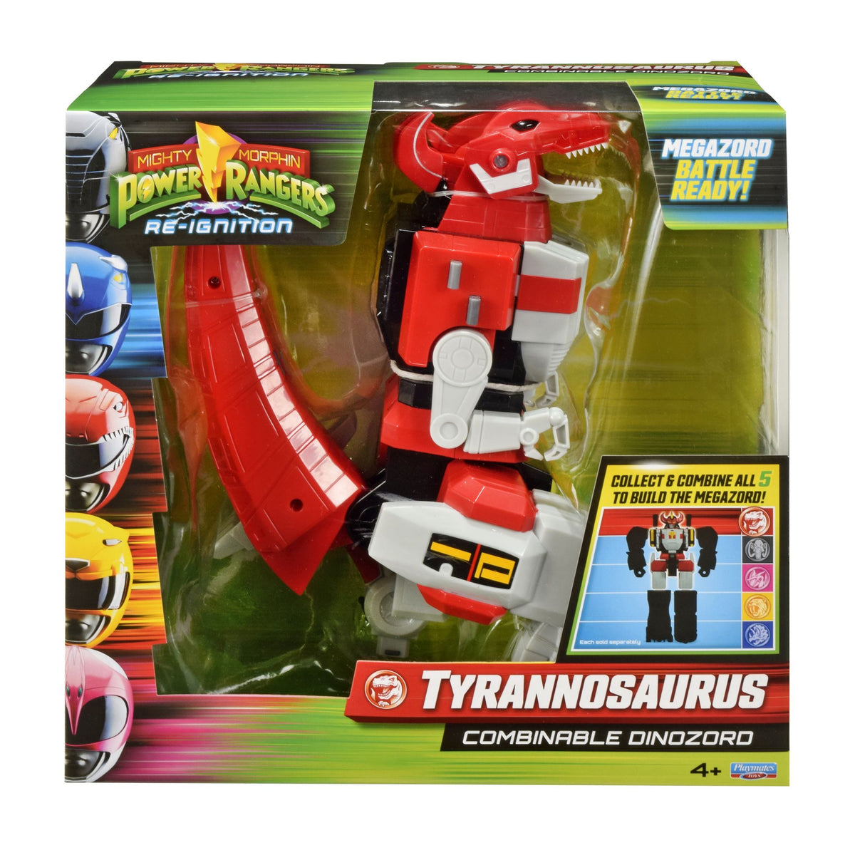 Power Rangers Mighty Morphin Combinable Dinozord - Tyrannosaurus toy.