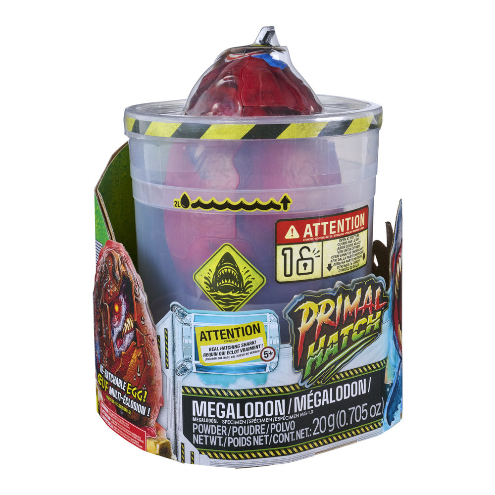 Primal Hatch Megalodon shark egg toy.