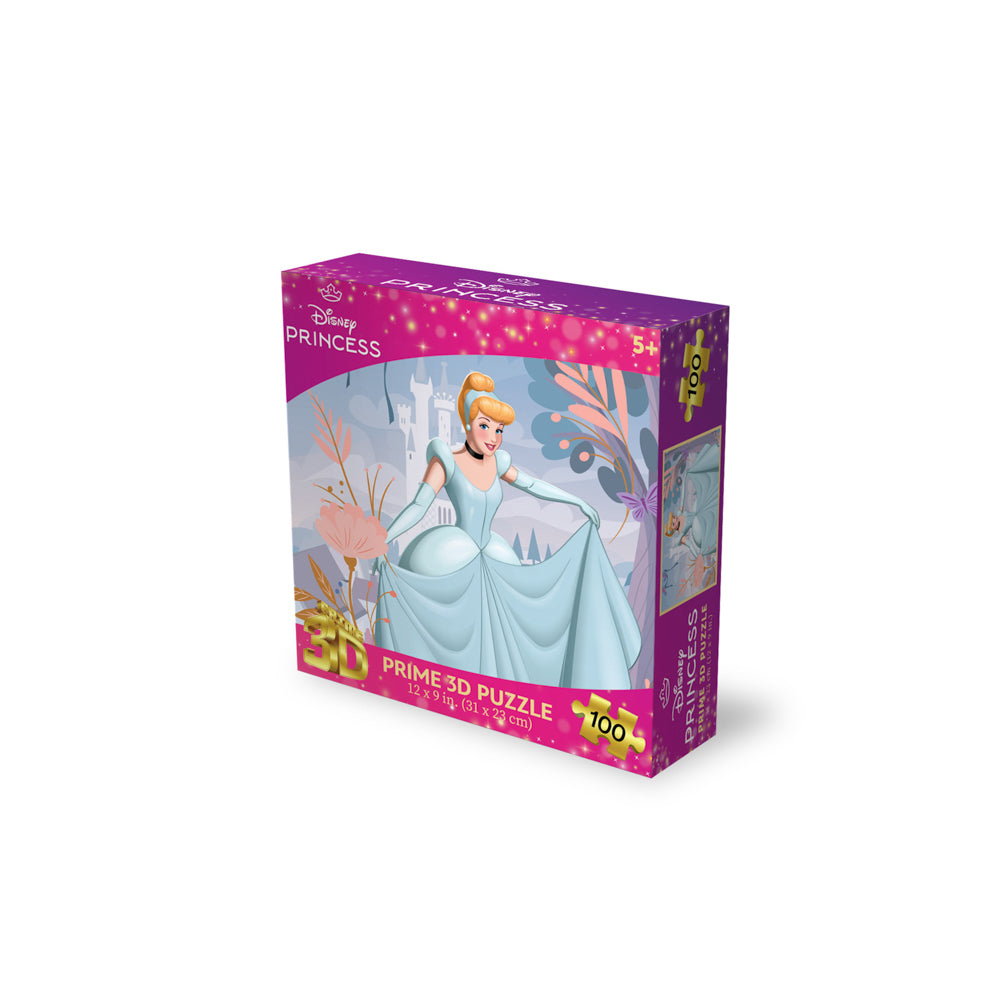Prime 3D Disney Princess Cinderella 100 Piece Jigsaw Puzzle