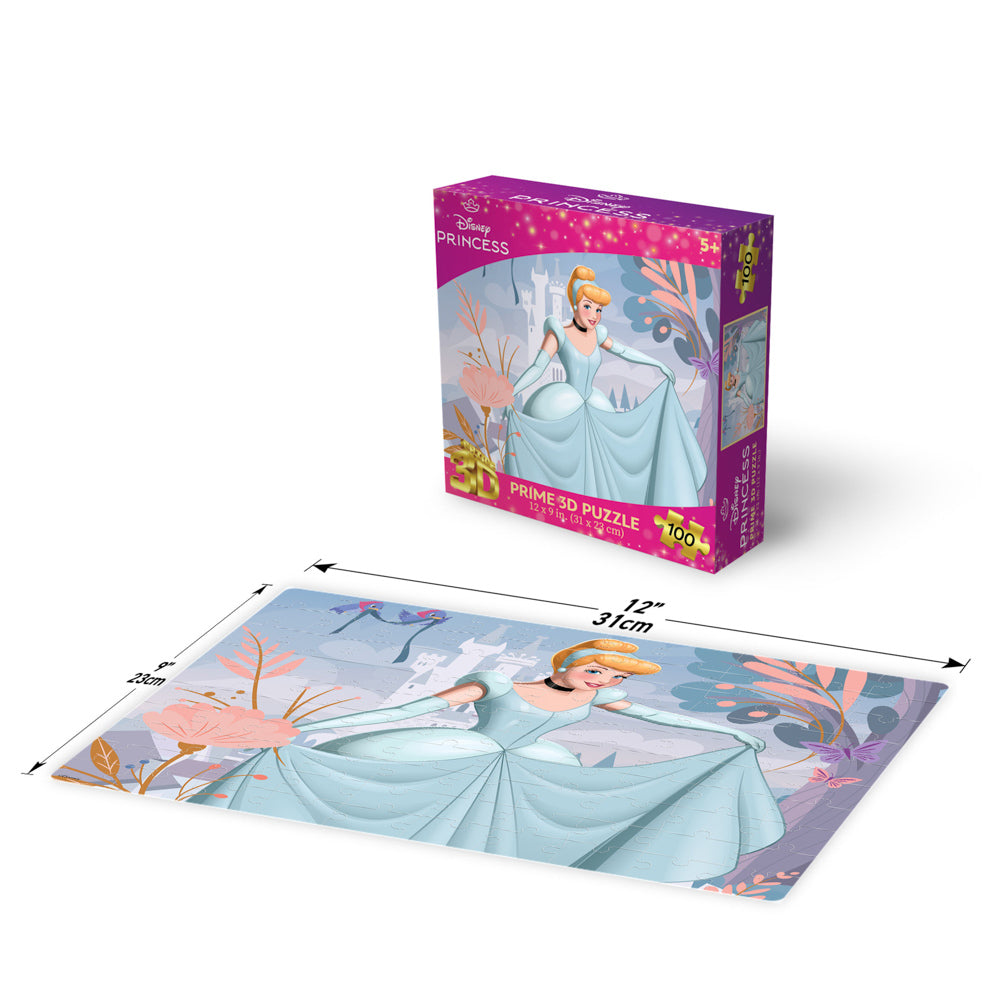 Prime 3D Disney Princess Cinderella 100 Piece Jigsaw Puzzle