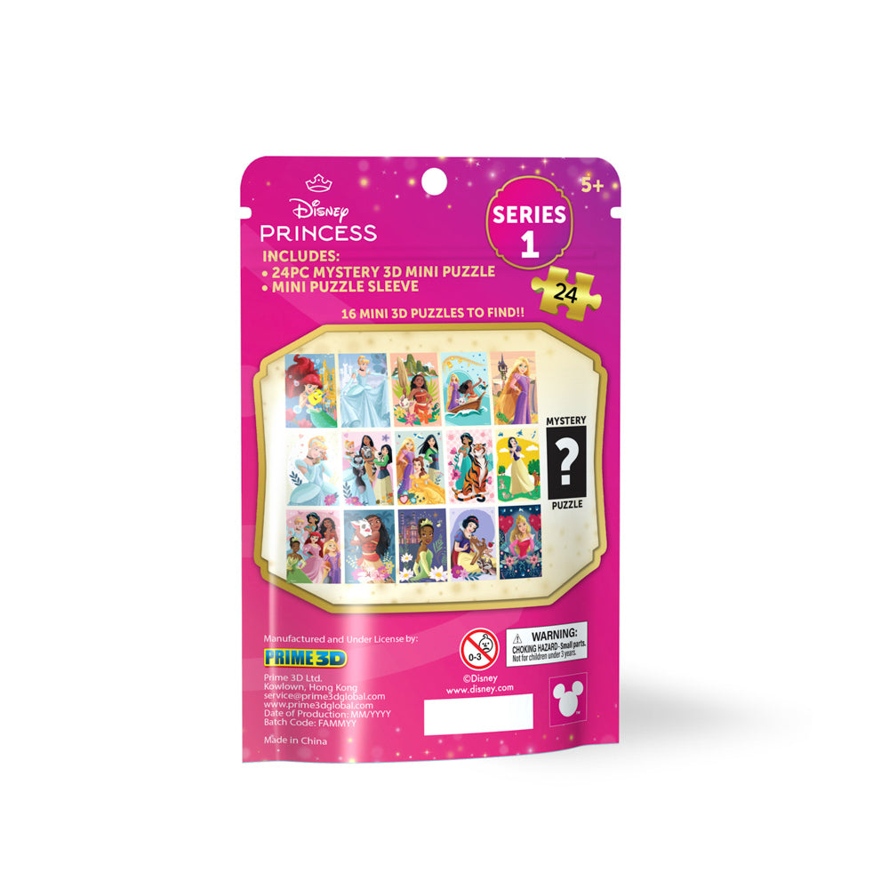 Prime 3D Disney Princess Mini Mystery Puzzle Blind Bag