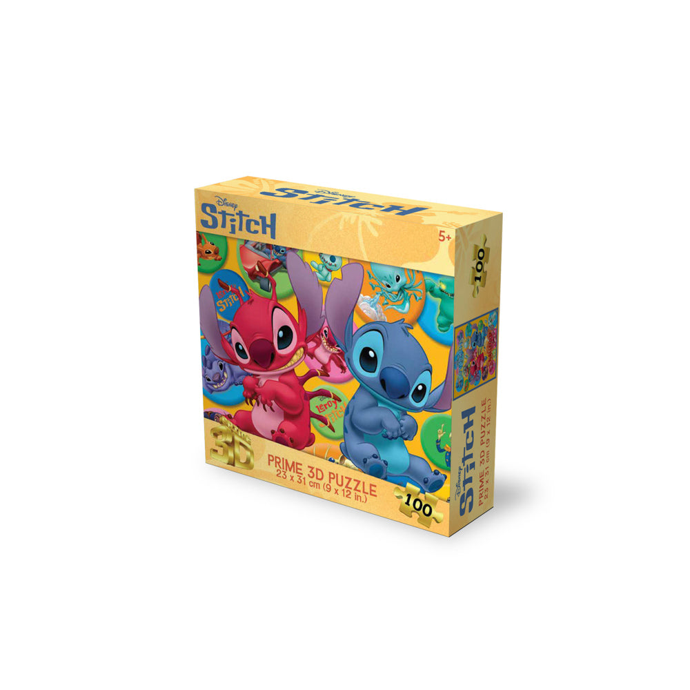 Prime 3D Disney Stitch 100 Piece Jigsaw Puzzle - Experiments - Toyworld NZ