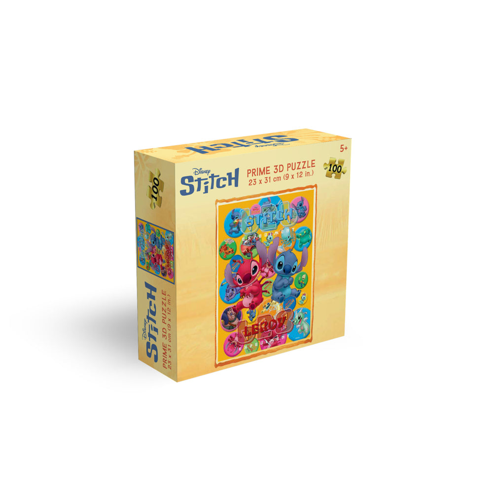 Prime 3D Disney Stitch 100 Piece Jigsaw Puzzle - Experiments - Toyworld NZ