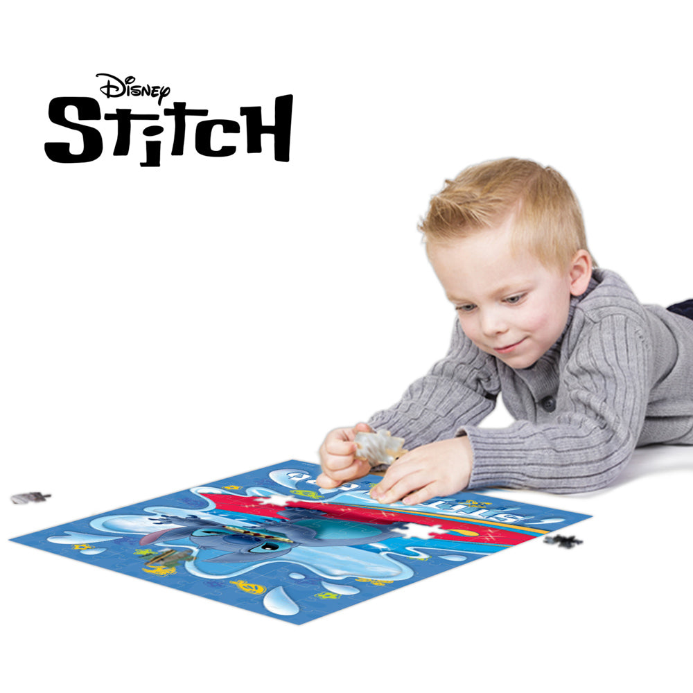 Prime 3D Disney Stitch 100 Piece Jigsaw Puzzle - Surfboard - Toyworld NZ