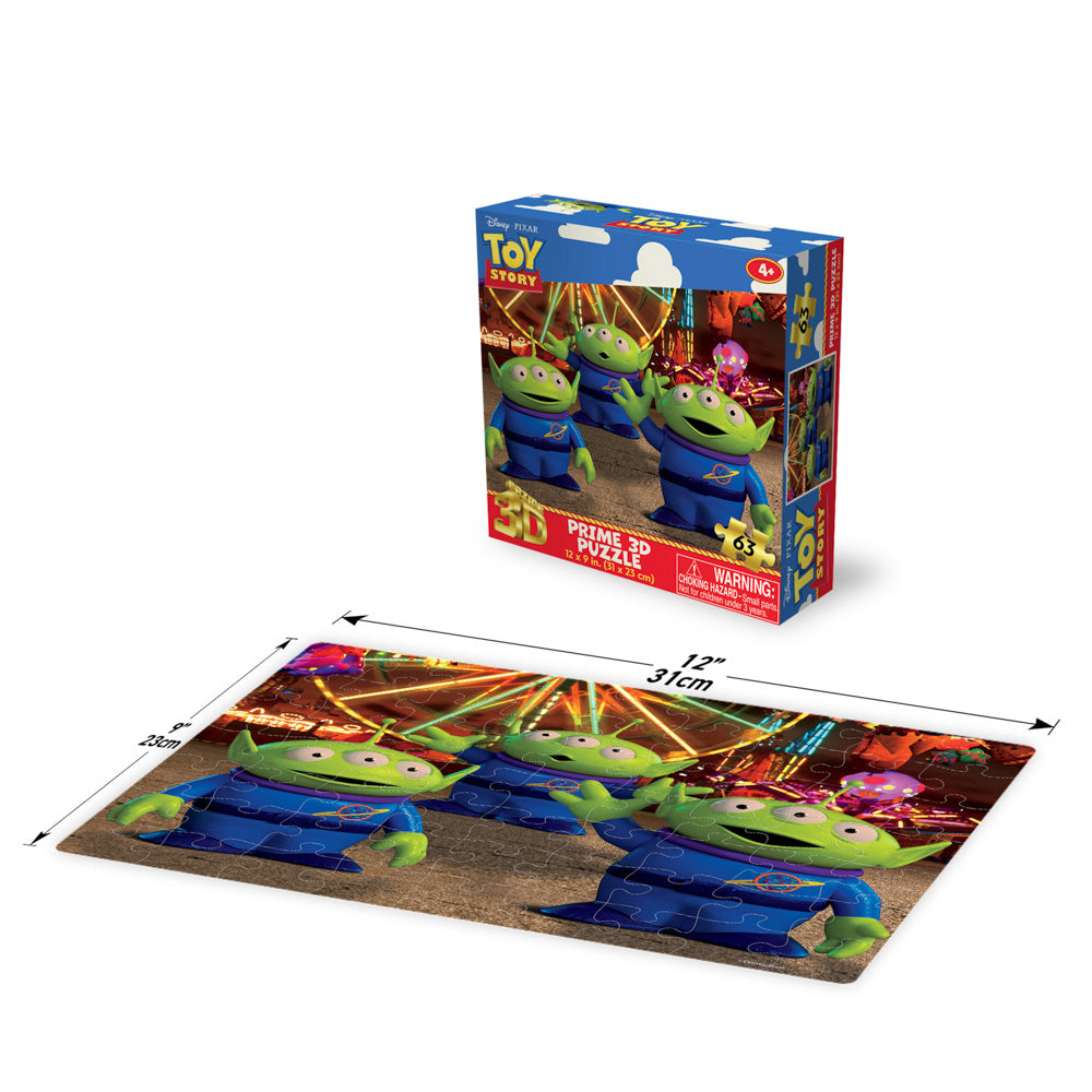 Prime 3D Disney Toy Story 100 Piece Jigsaw Puzzle - Aliens - Toyworld NZ
