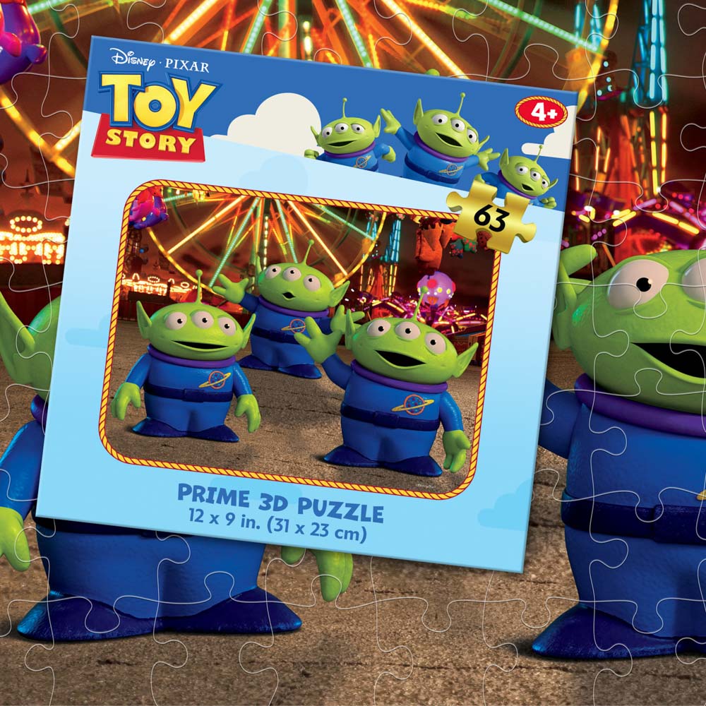 Prime 3D Disney Toy Story 100 Piece Jigsaw Puzzle - Aliens - Toyworld NZ