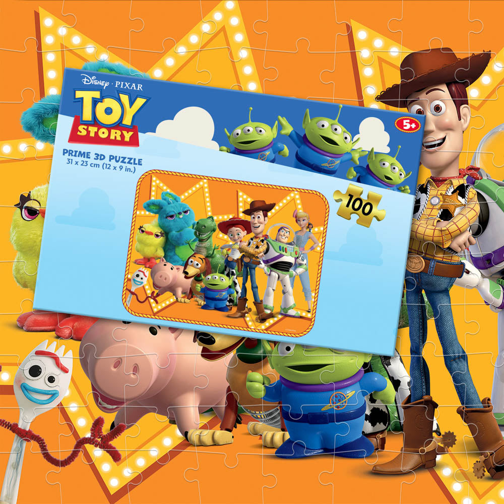Prime 3D Disney Toy Story 100 Piece Puzzle - Orange Star - Toyworld NZ
