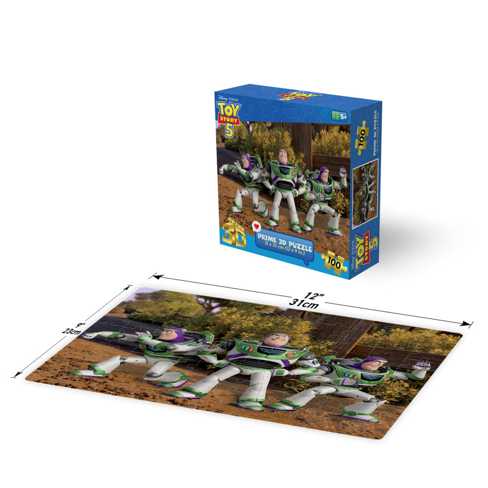 Prime 3D Disney Toy Story 5 100 Piece Puzzle - Buzz Lightyear