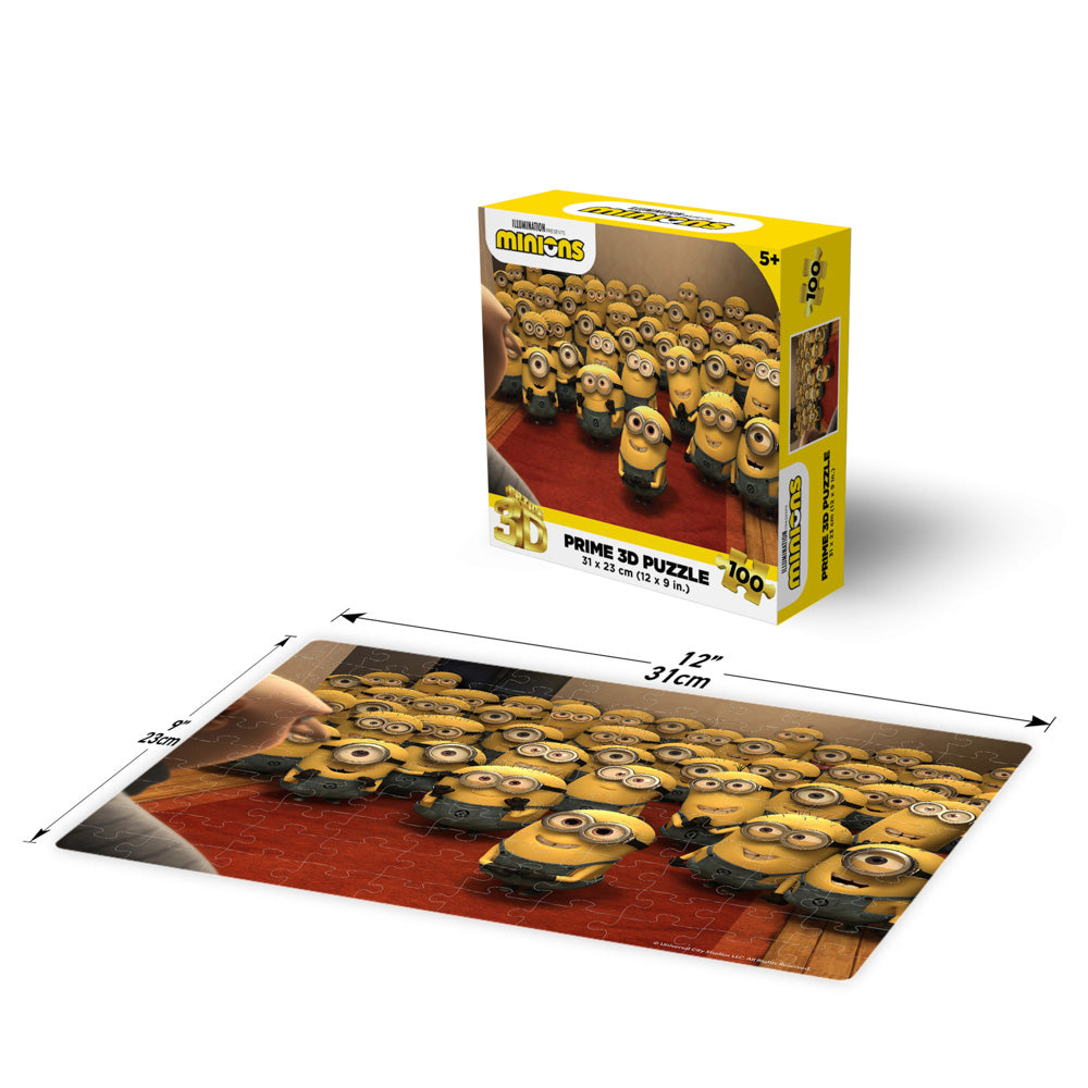 Prime 3D Illumination's Minions 100 Piece Jigsaw Puzzle - Crowd