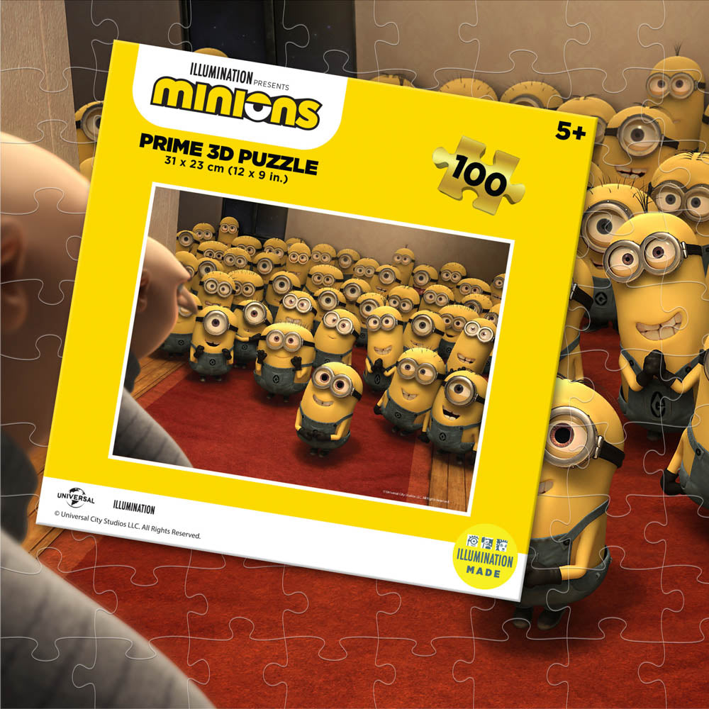 Prime 3D Illumination's Minions 100 Piece Jigsaw Puzzle - Crowd