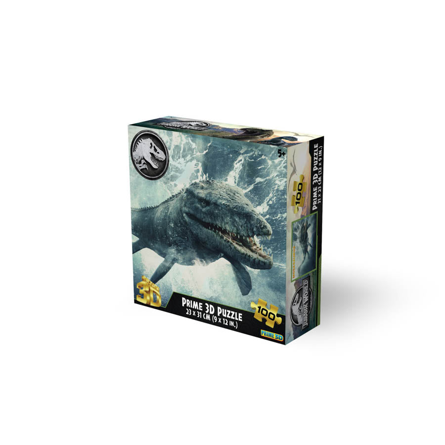 Prime 3D Jurassic World Mosasaurus 100 Piece Jigsaw Puzzle