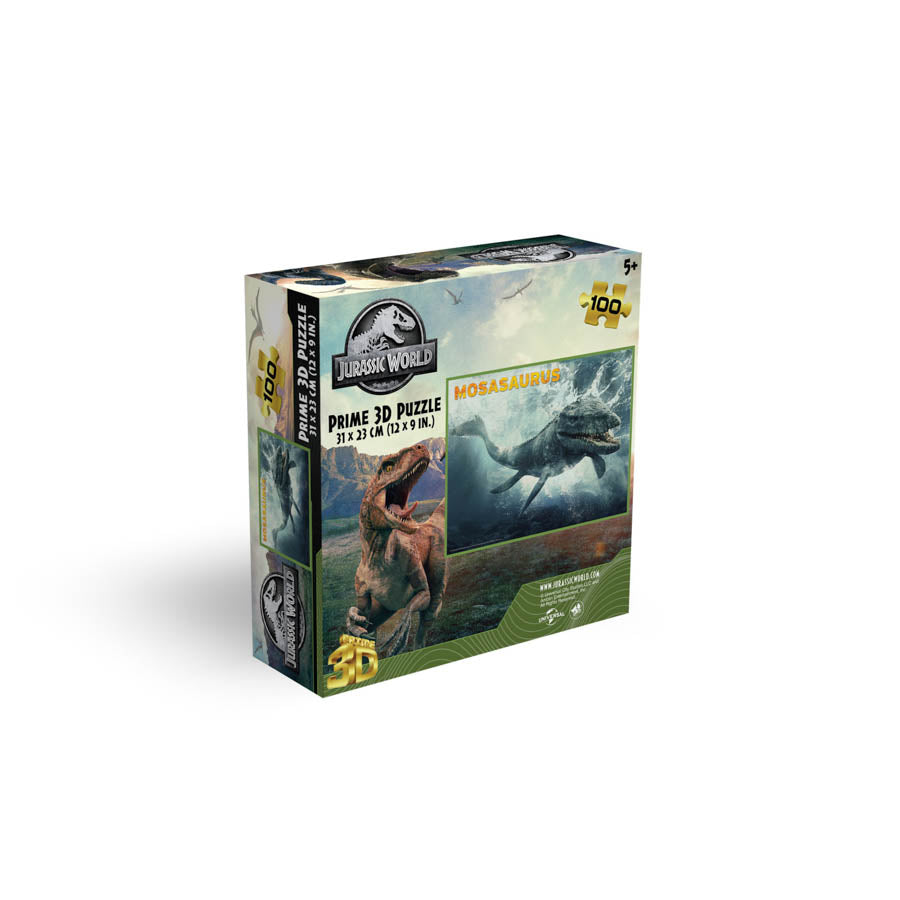 Prime 3D Jurassic World Mosasaurus 100 Piece Jigsaw Puzzle