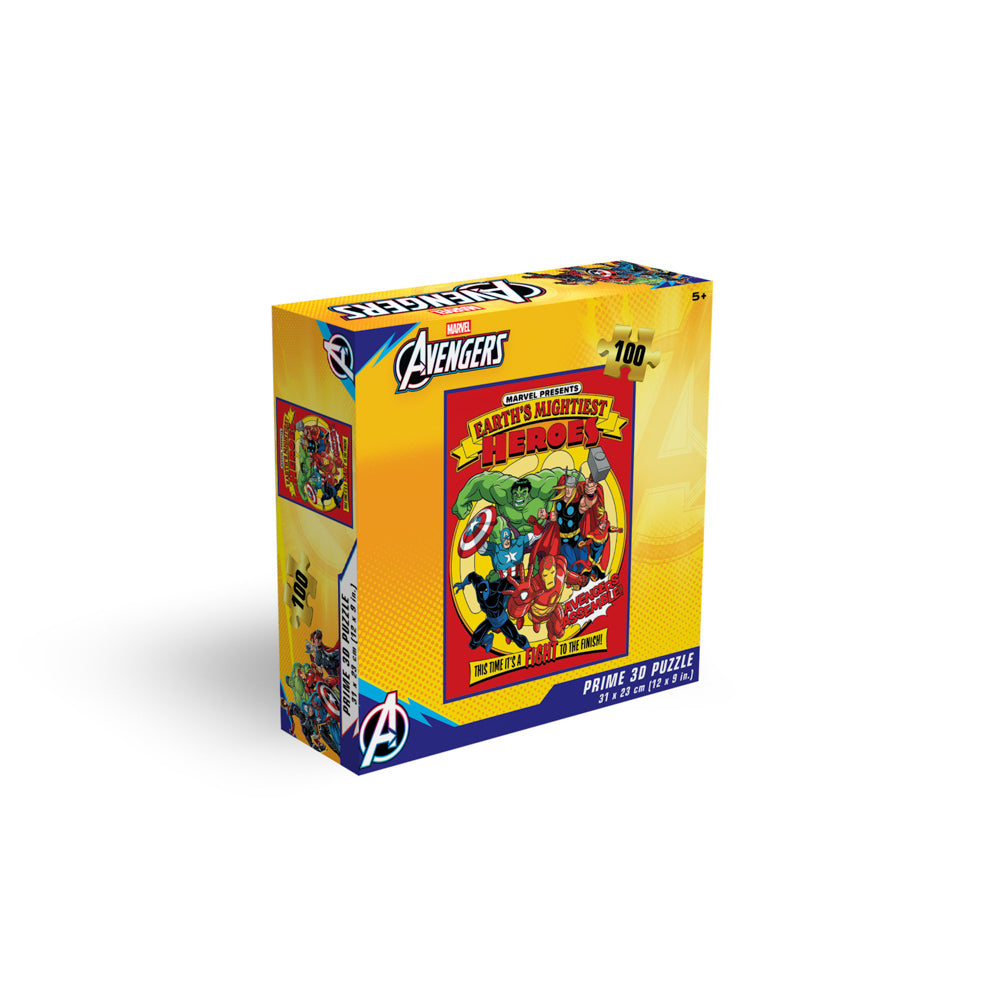 Prime 3D Marvel Avengers 100 Piece Jigsaw Puzzle - Toyworld NZ