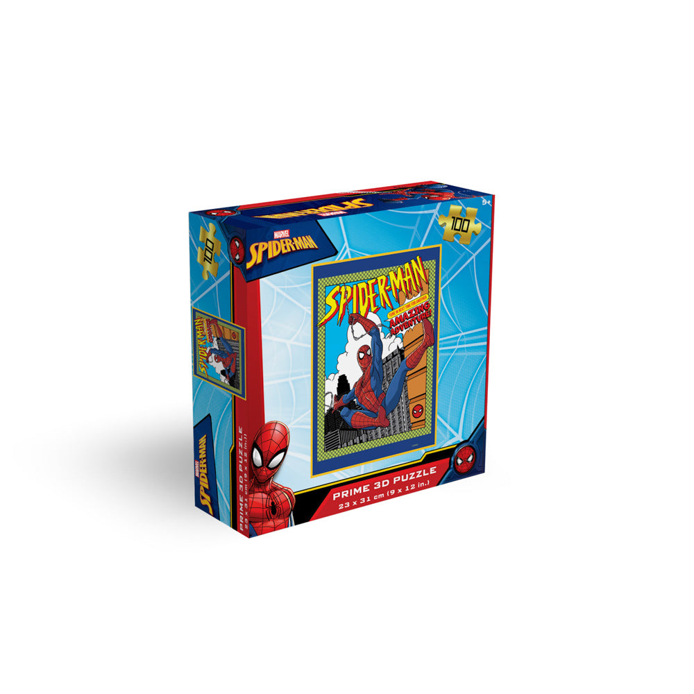 Prime 3D Marvel Spider-Man 100 Piece Jigsaw Puzzle