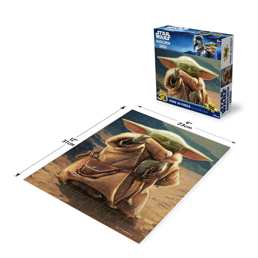Prime 3D Star Wars The Mandalorian & Grogu 100 Piece Jigsaw Puzzle - Toyworld NZ
