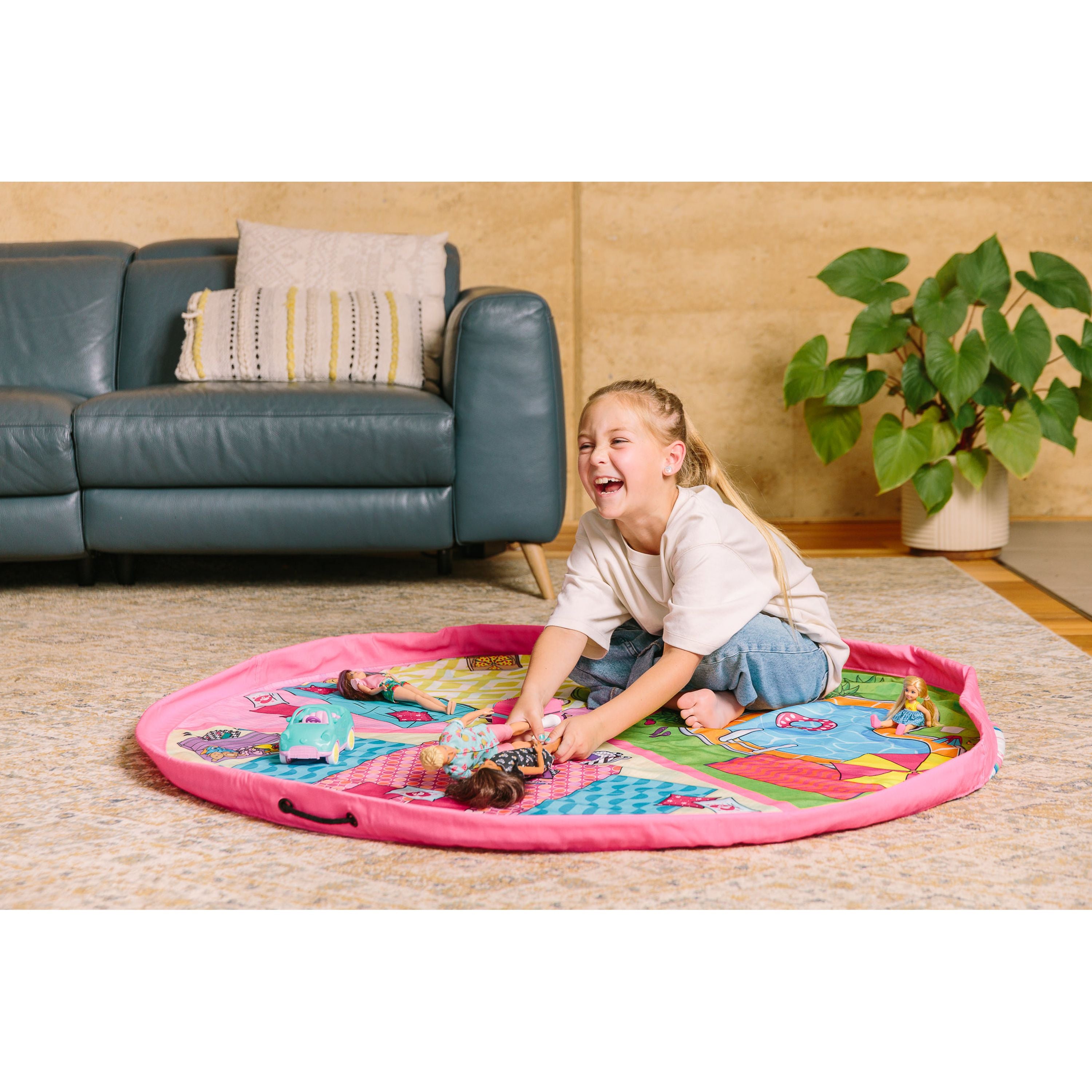 Barbie Malibu Play Pouch Toy Storage Bag & Mat