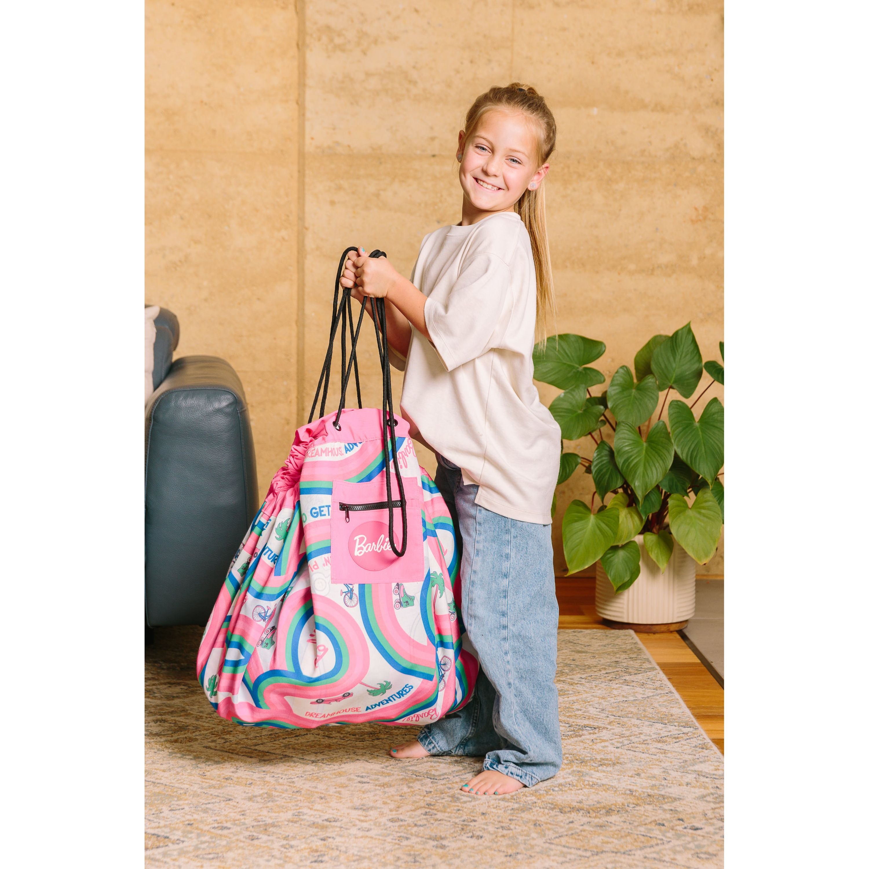 Barbie Malibu Play Pouch Toy Storage Bag & Mat