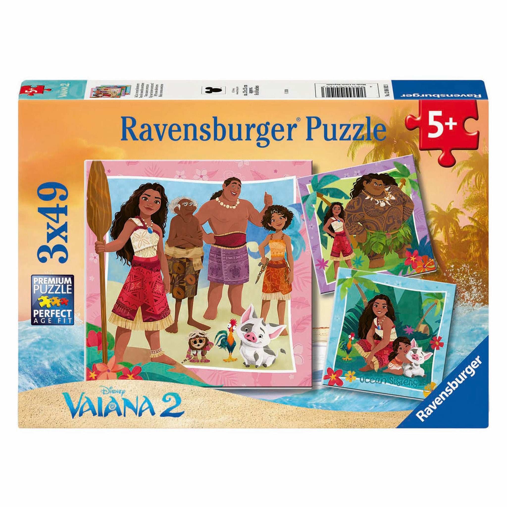 Ravensburger Disney Moana 2 Off to New Adventures 3x49 Pieces