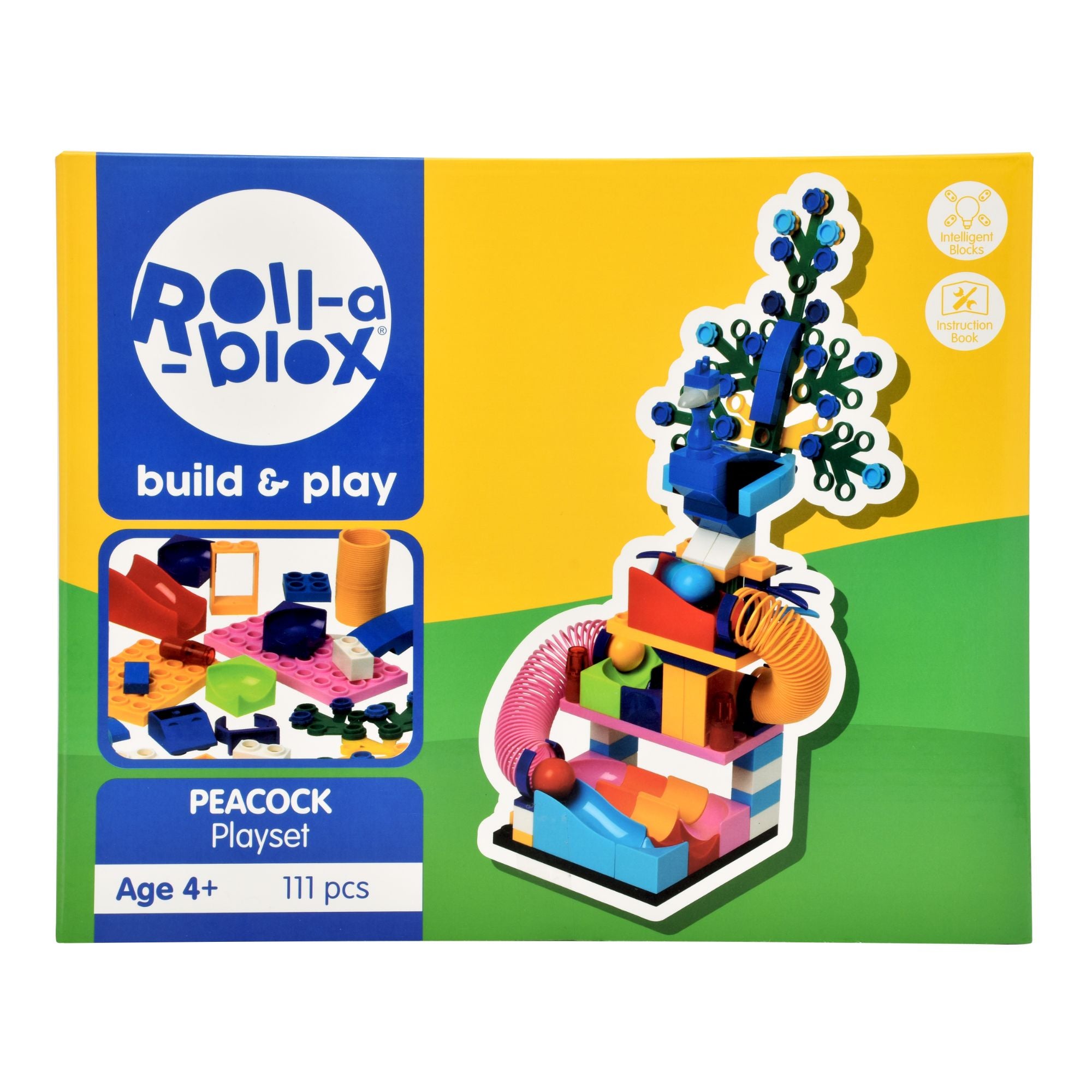 Roll-A-Blox Peacock Playset 111 Pieces