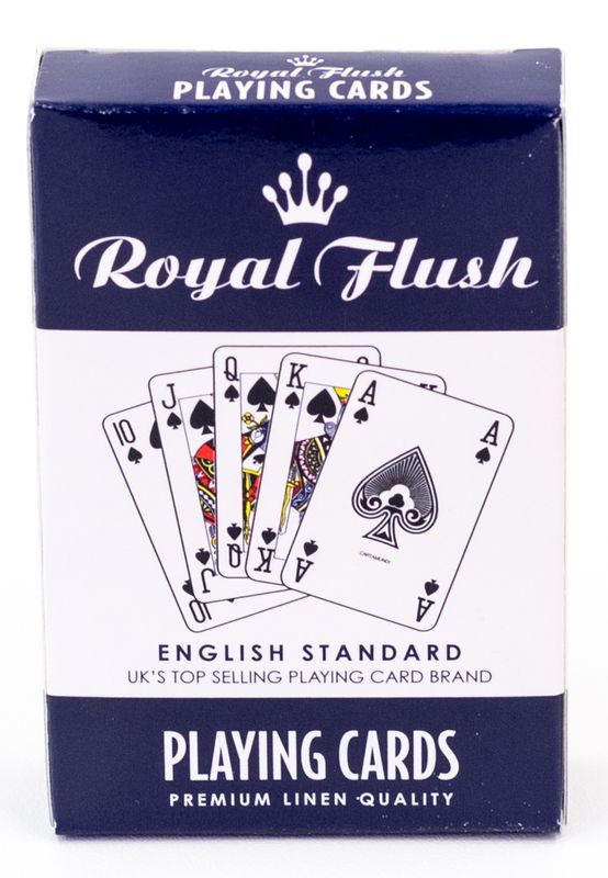 Royal Flush Playing Cards Blue - Toyworld NZ