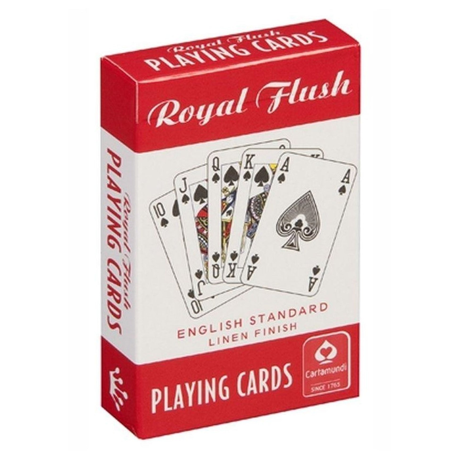 Royal Flush Playing Cards - Red - Toyworld NZ