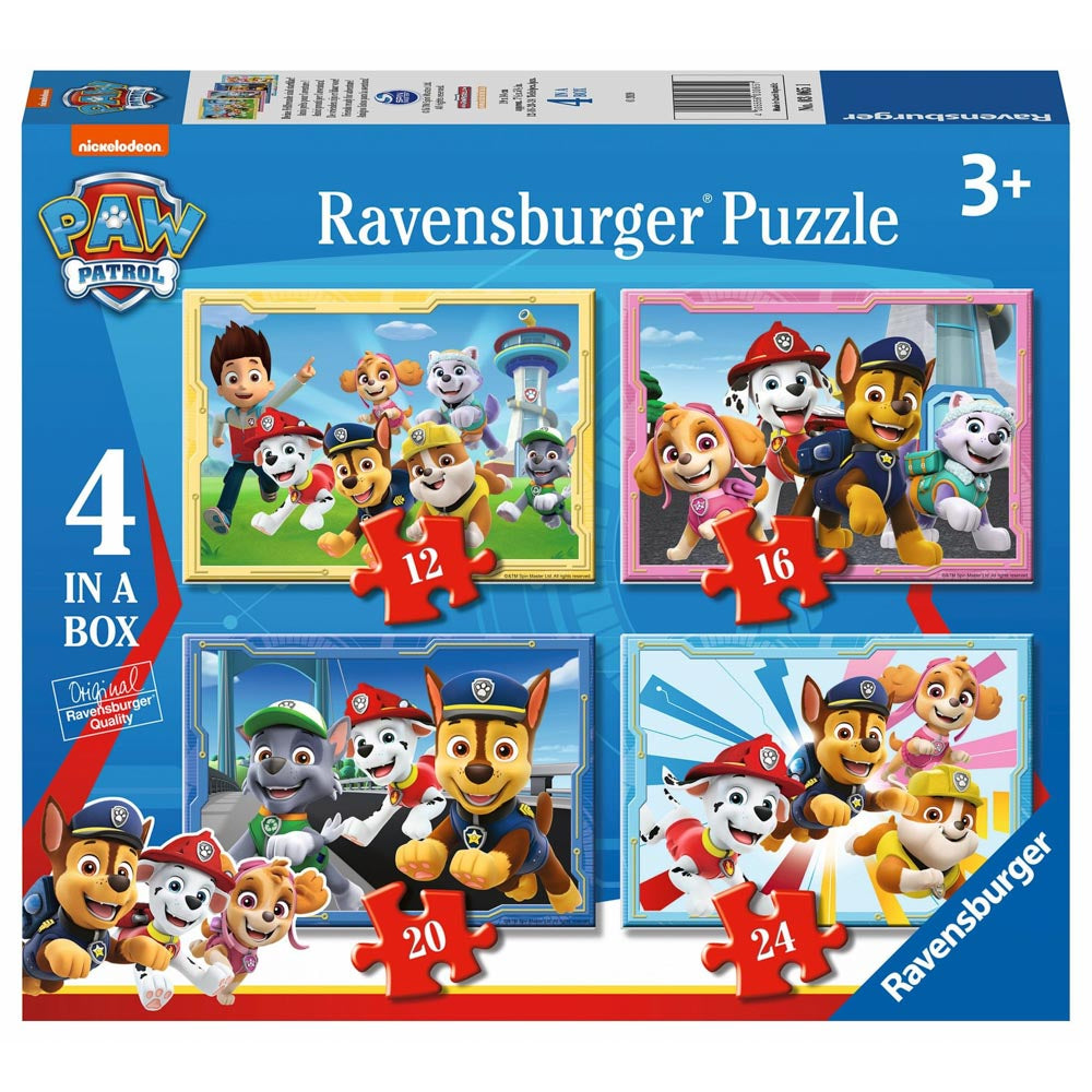 Ravensburger Paw Patrol Friends Ready for Adventure 4 In A Box Puzzle