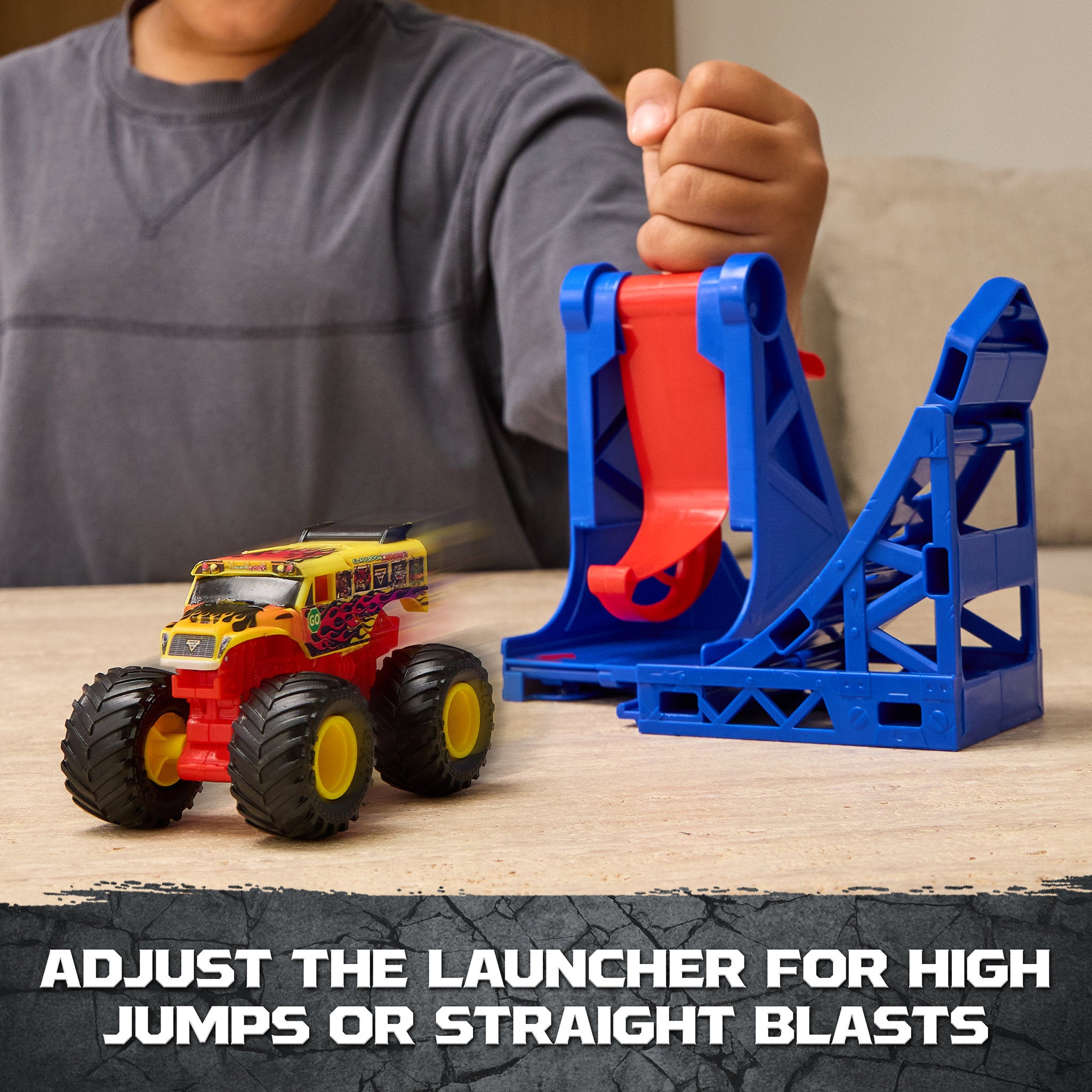 Monster Jam Smash & Bash Classroom Crusher Crash Course Playset
