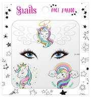 SNAILS FACE TATTOO UNICORN CROWN