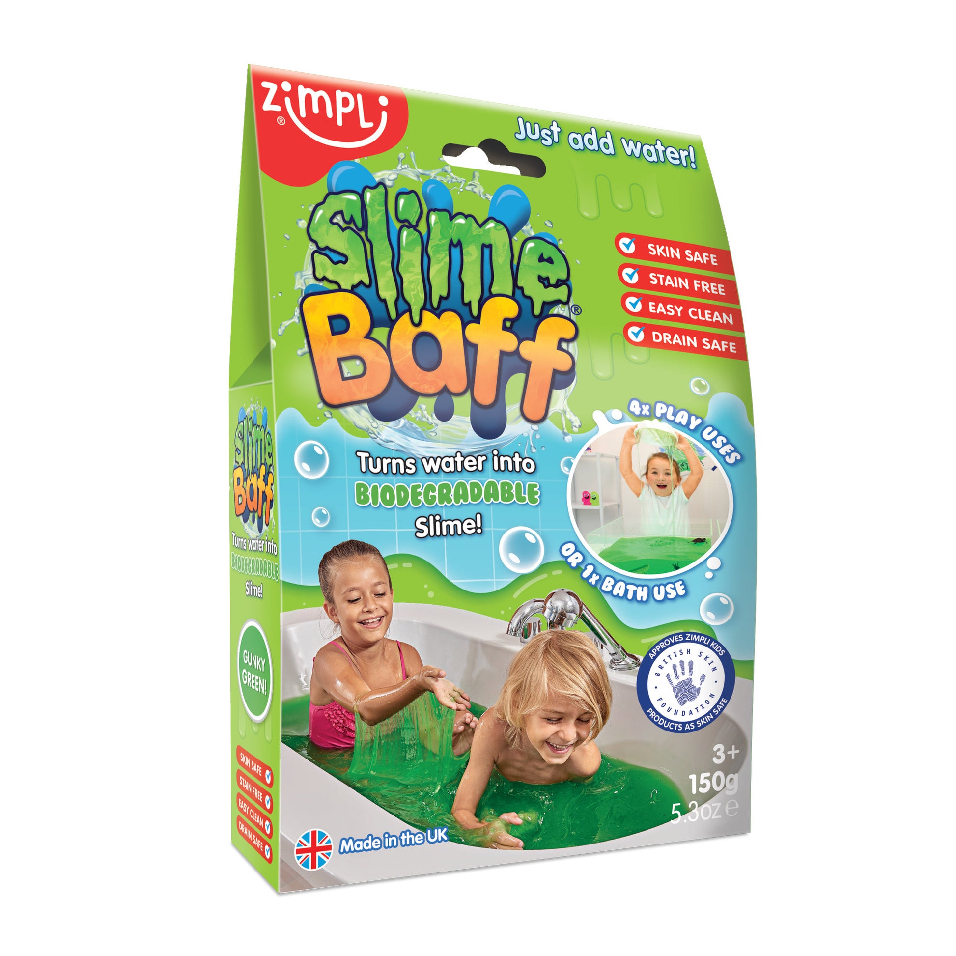 Zimpli Kids Slime Baff Gunky Green - Toyworld NZ