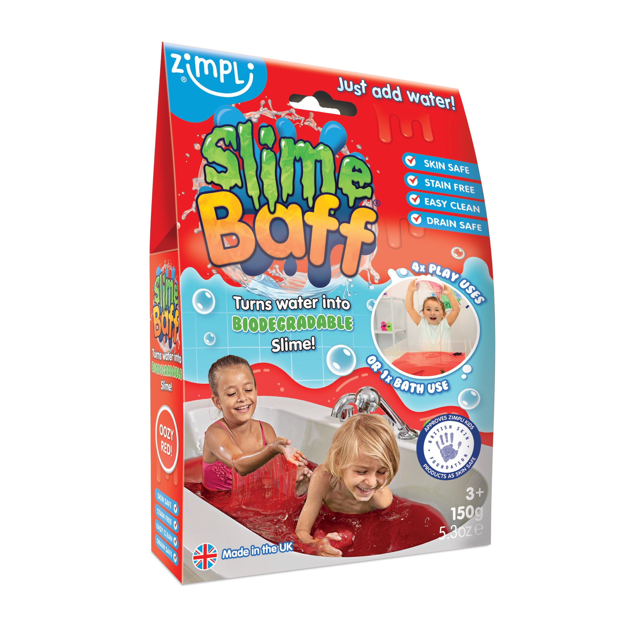 Zimpli Kids Slime Baff Oozy Red - Toyworld NZ