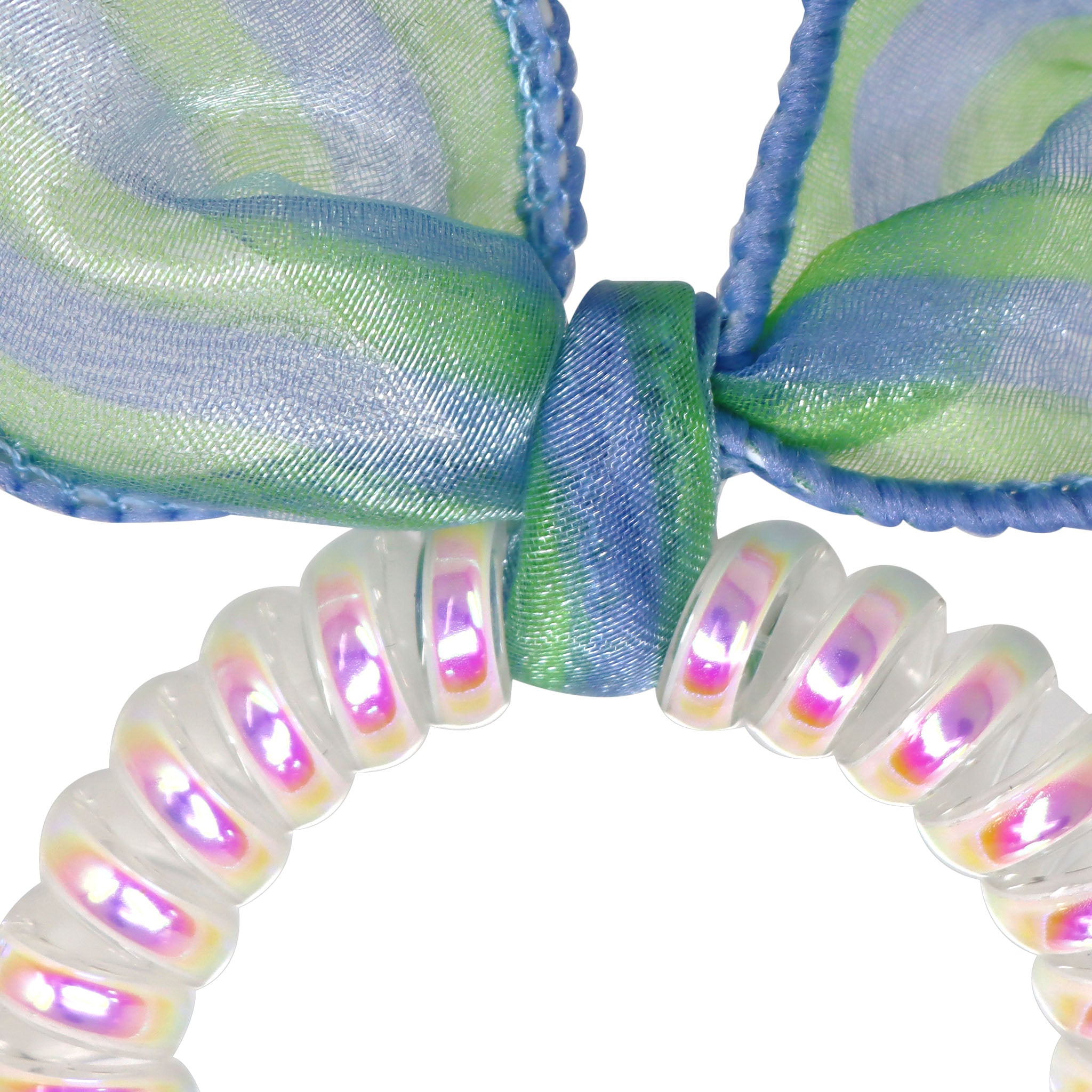 Pink Poppy Ribbon Coil Hair Elastics Assorted Styles