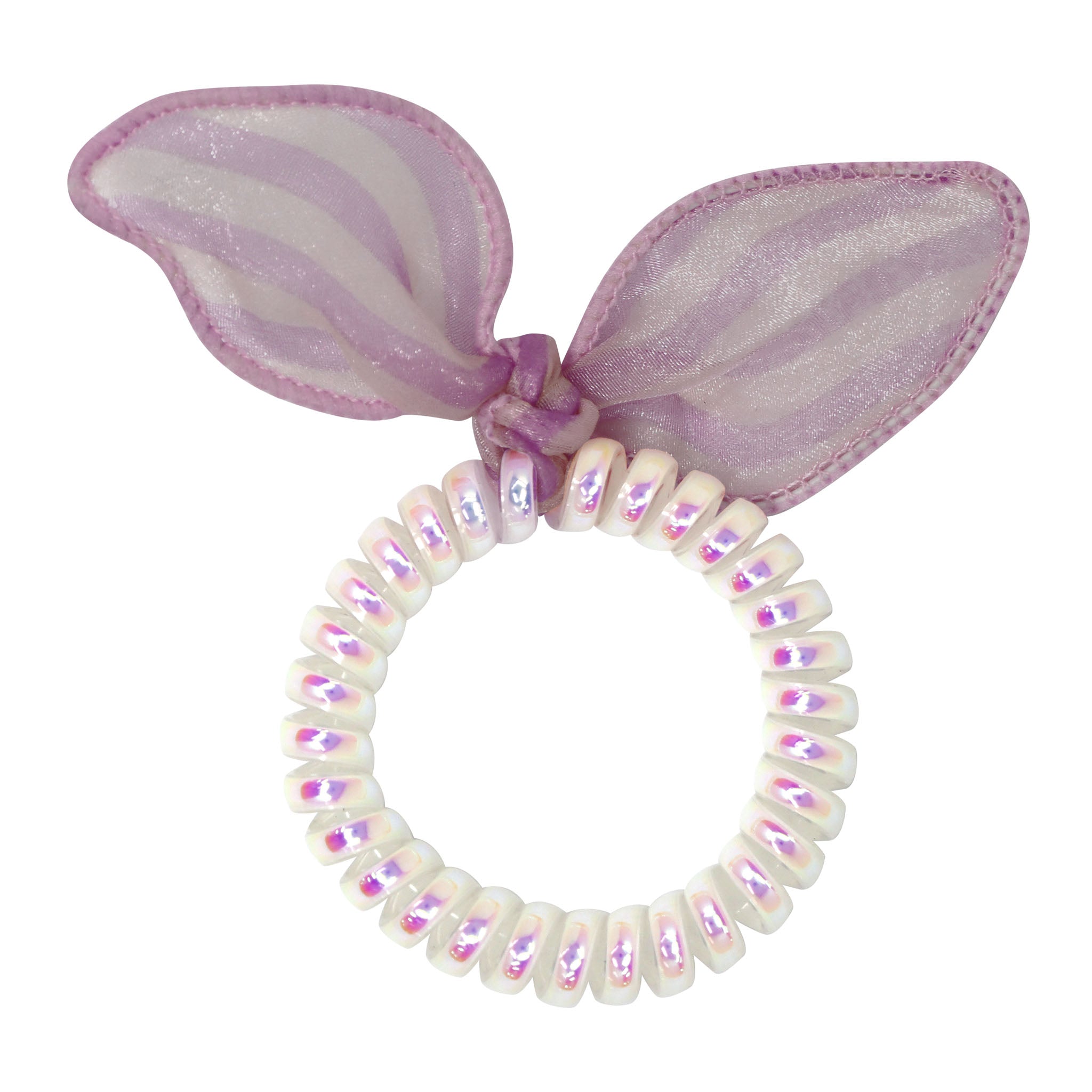 Pink Poppy Ribbon Coil Hair Elastics Assorted Styles