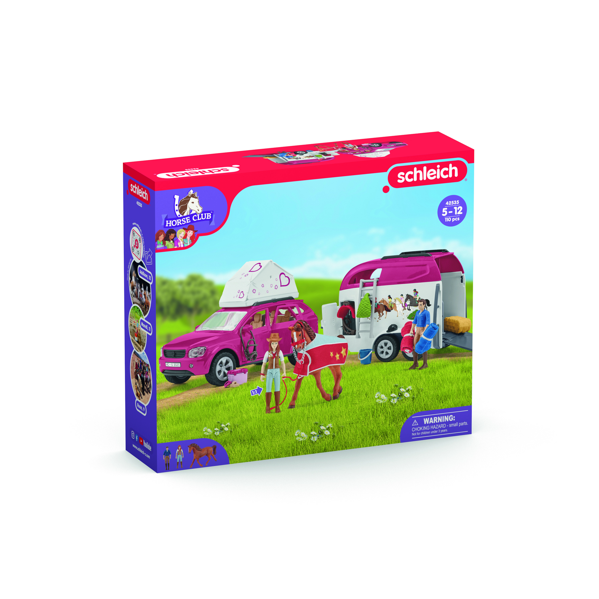 Schleich Horse Club Adventure with Car Trailer – Toyworld NZ