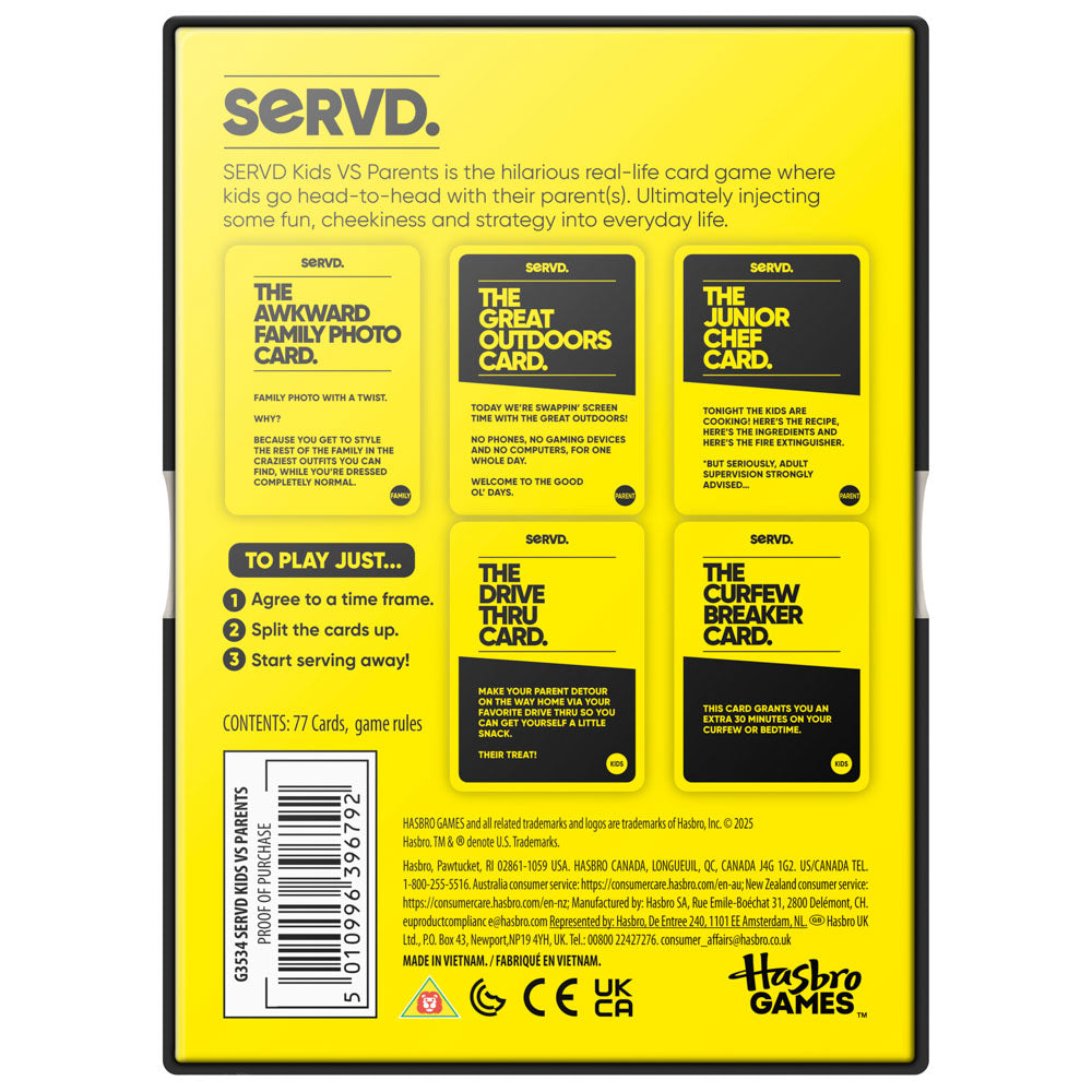 SERVD Kids Vs Parents Game
