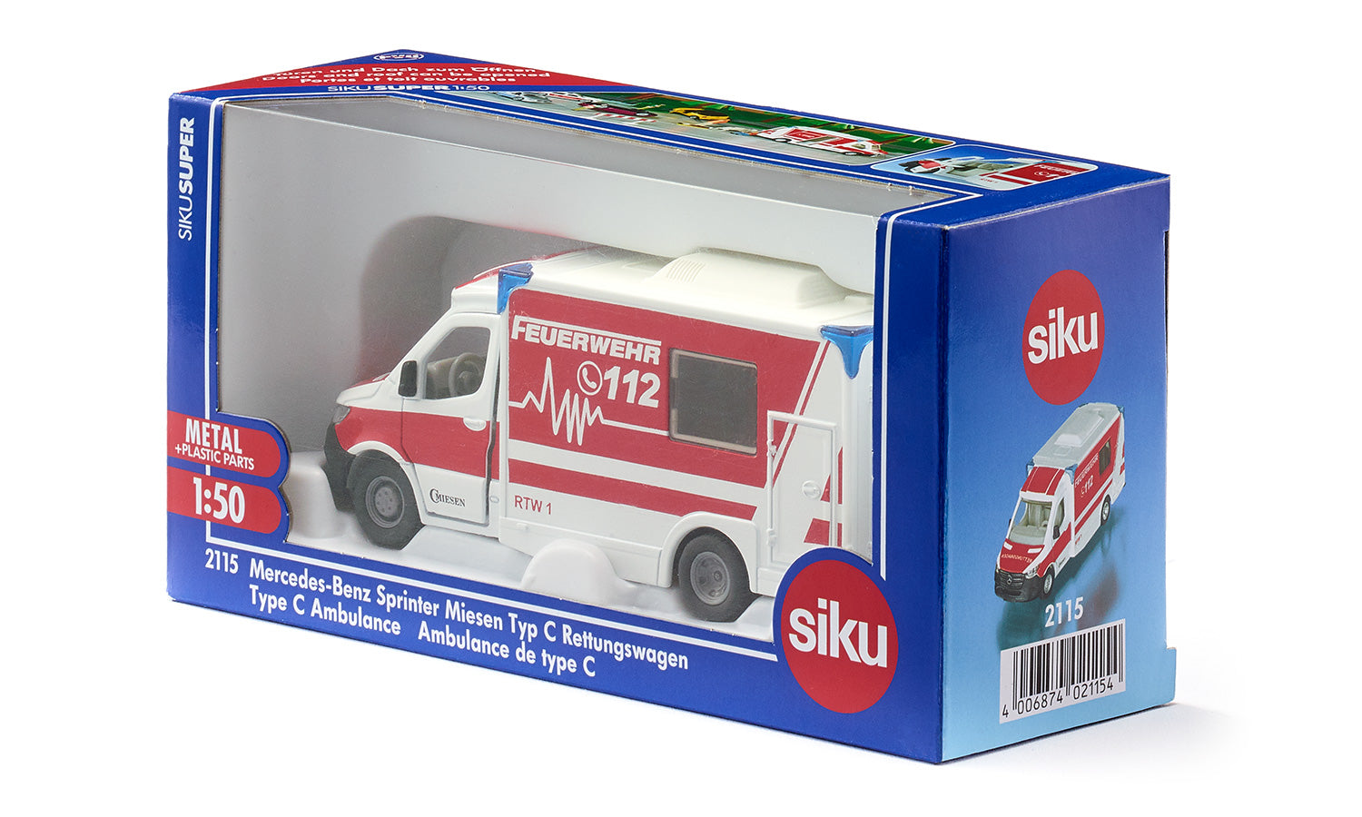 Siku 2115 1:50 MercedesBenz Sprinter Type C Ambulance
