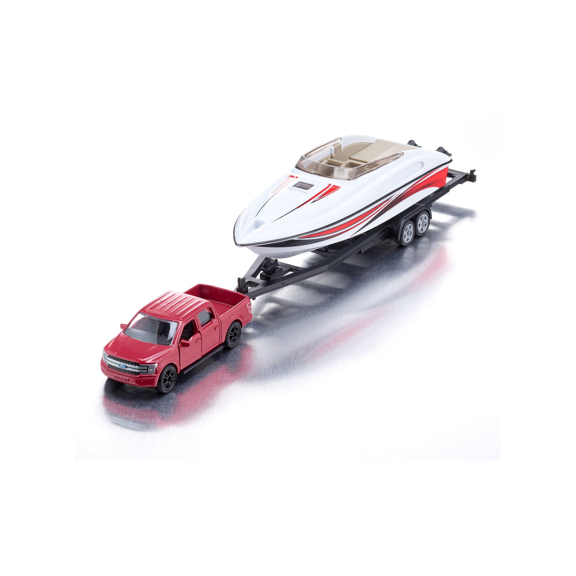 SIKU 1:50 2568 Ford F-150 with Motorboat - Toyworld NZ