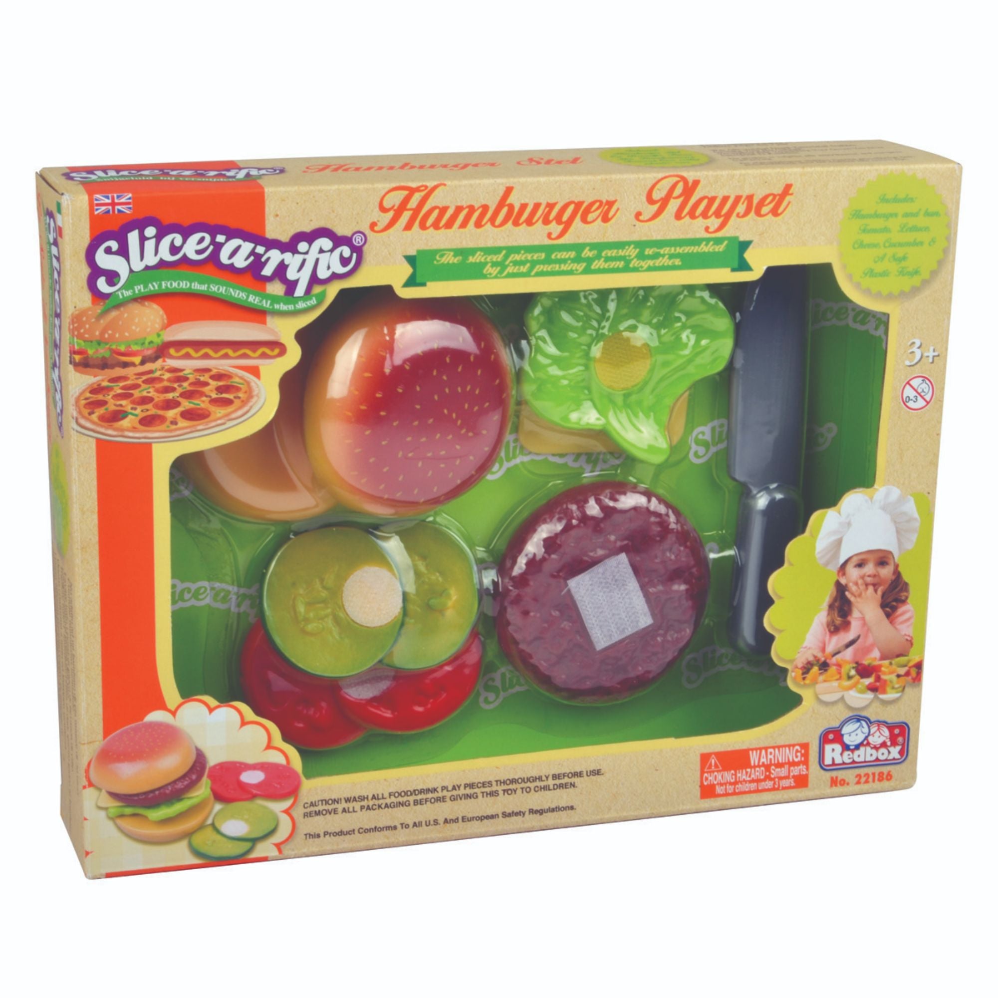 Slice-A-Rific Hamburger 8 Piece Playset
