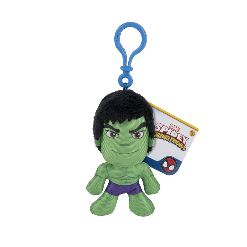 Marvel Spidey & His Amazing Friendsclip Plush Hulk