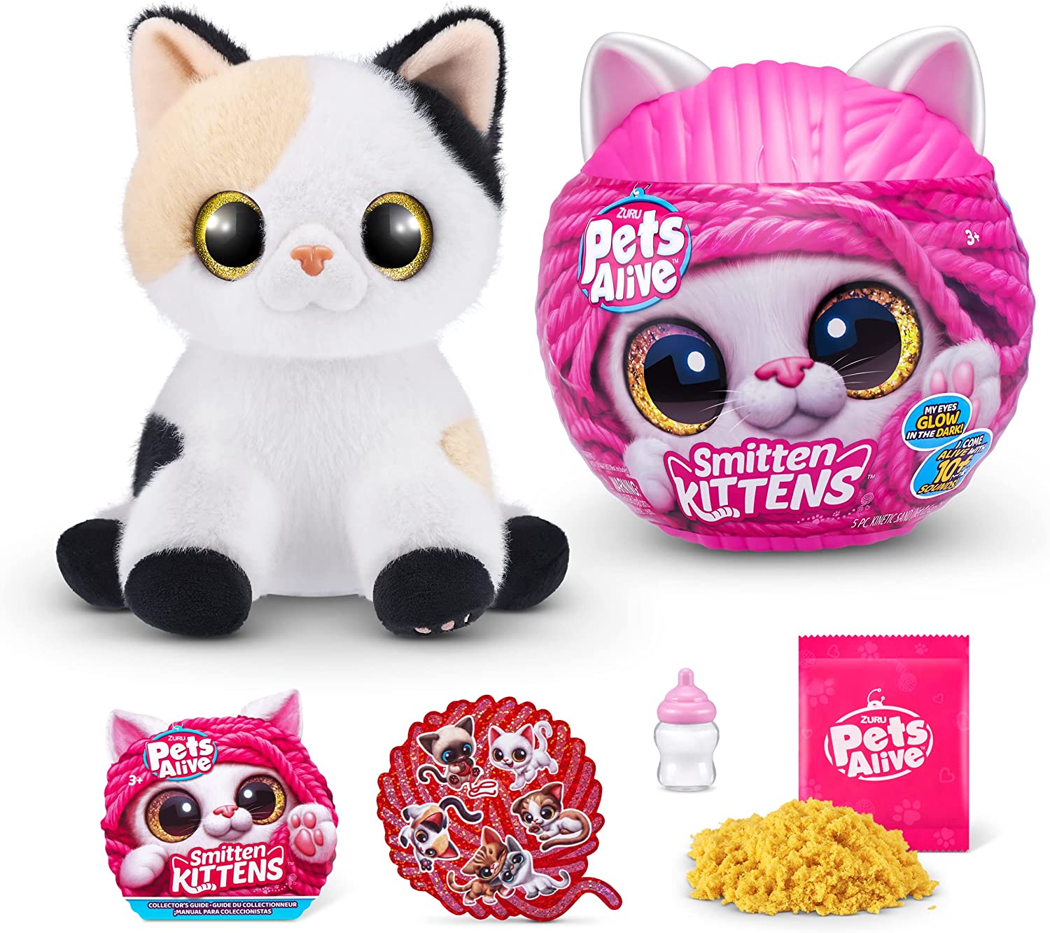 ZURU Pets Smitten Kittens Interactive Plush