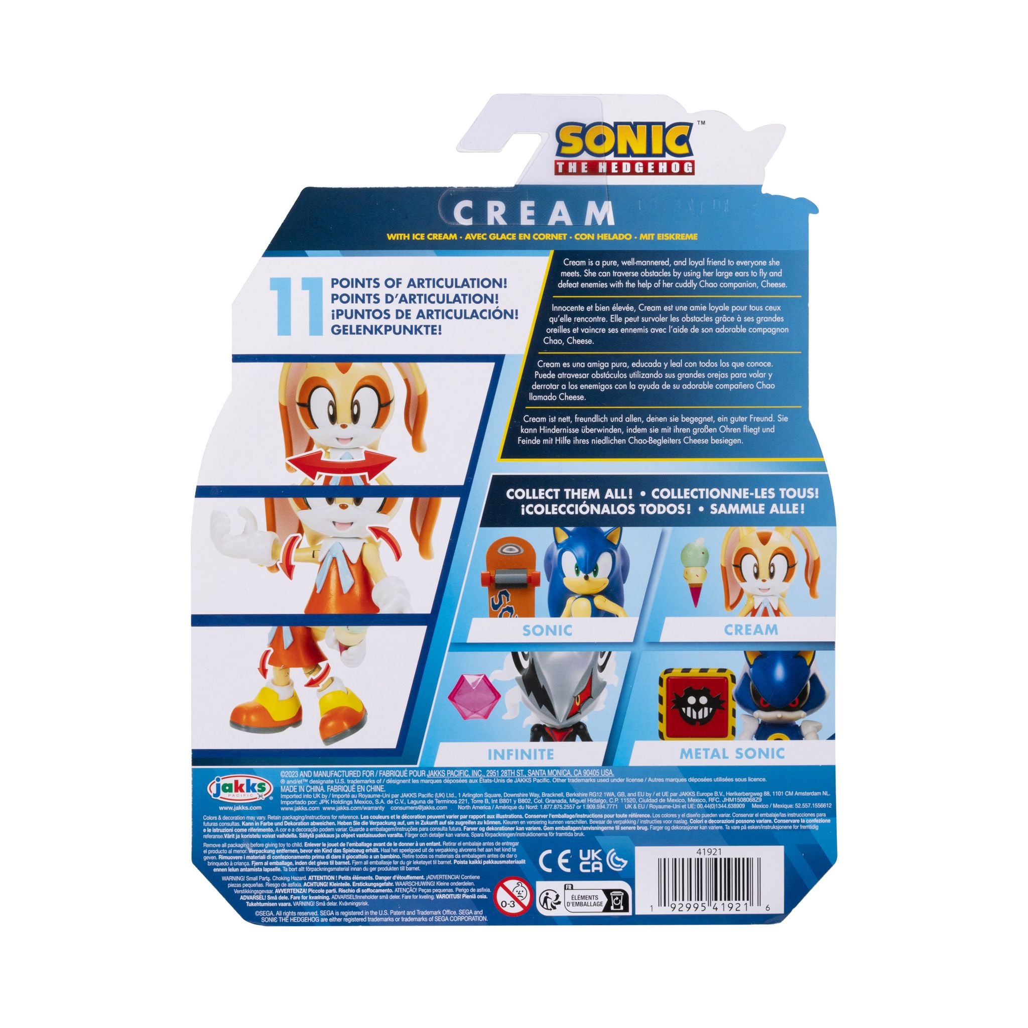 Sonic 4 Inch Wave 13 Figure - Modern Cream