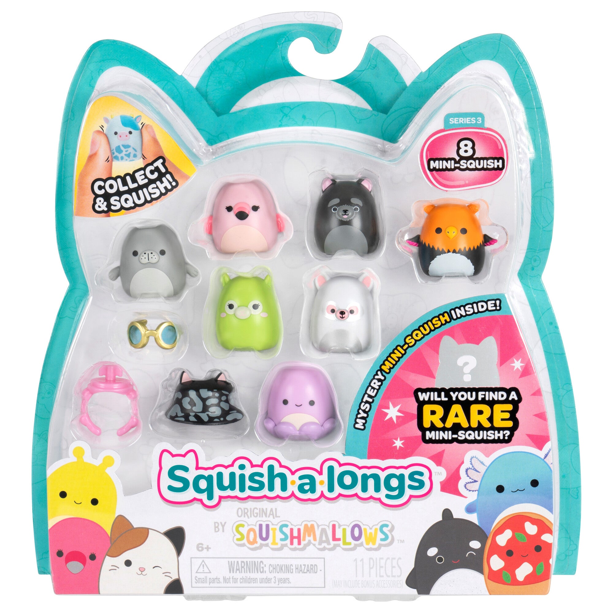 Squishmallows Squish-a-longs 8 Pack (Wave 3, Style 3)