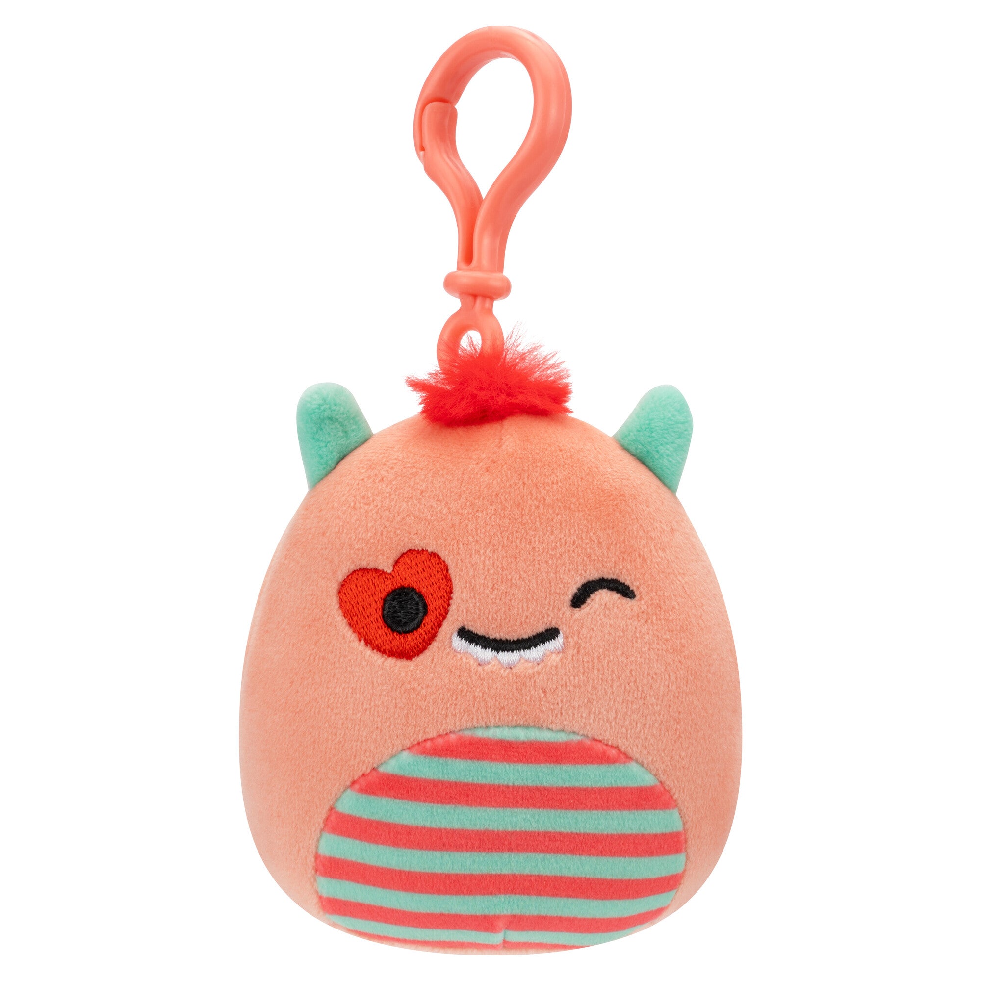 Squishmallows Valentines 3.5 Inch Plush Clip-On Willett The Monster