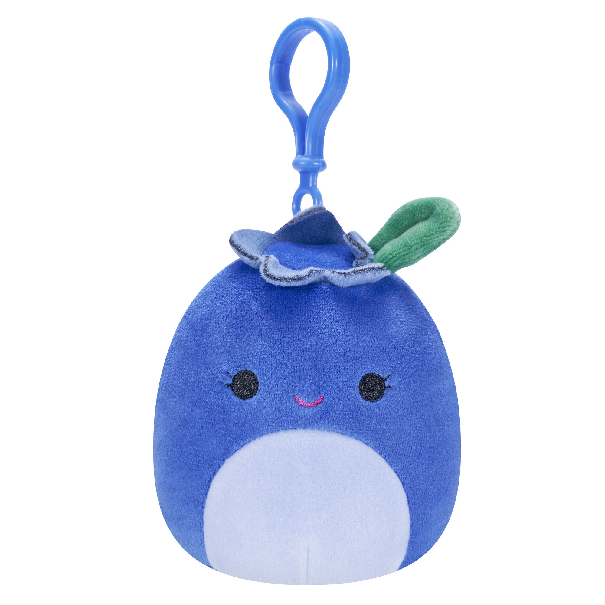 Squishmallows 3.5 Inch Plush  Clip-On Bluby The Blueberry
