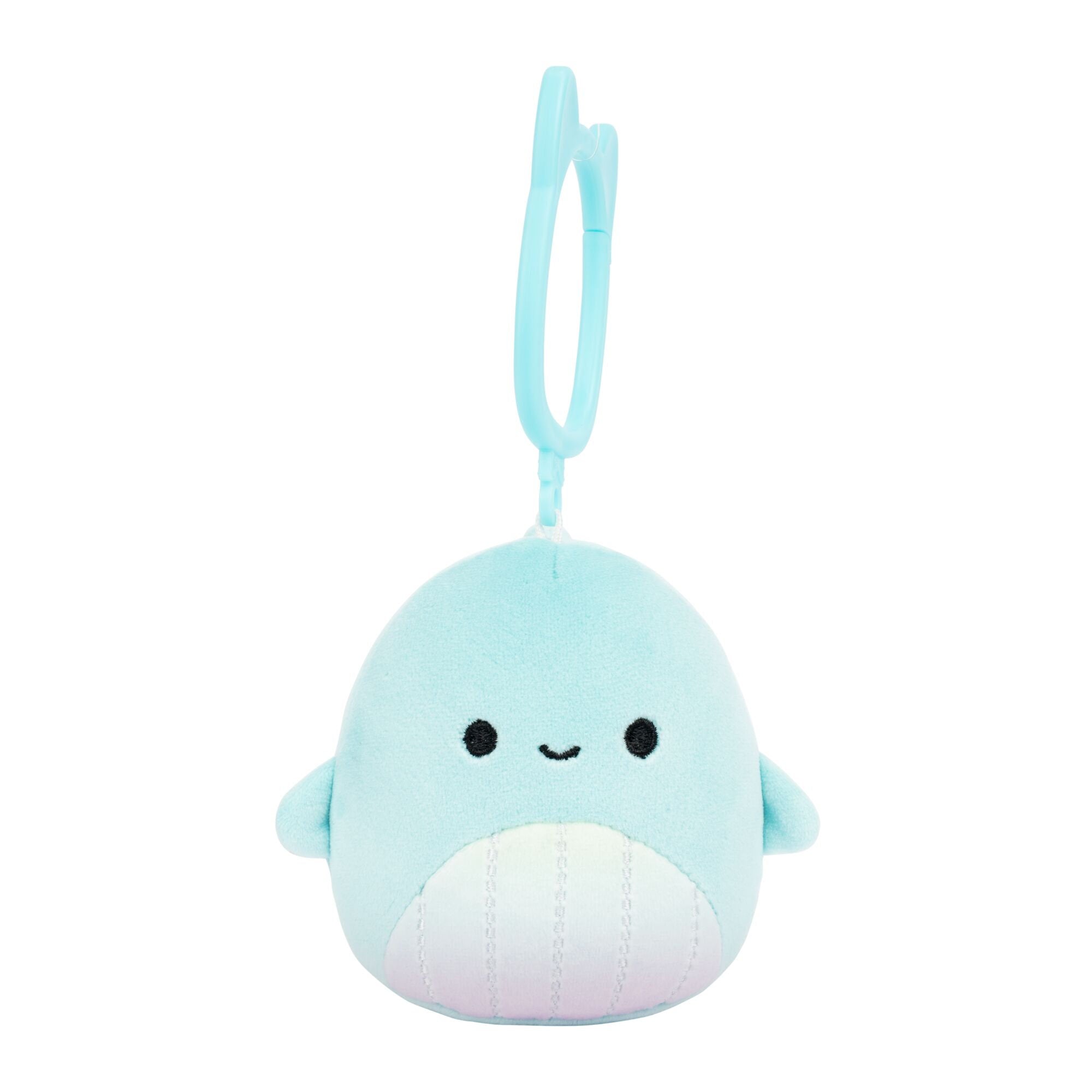 Squishmallows 3.5 Inch Clip On Plush Series 29 Shah Teal Whale