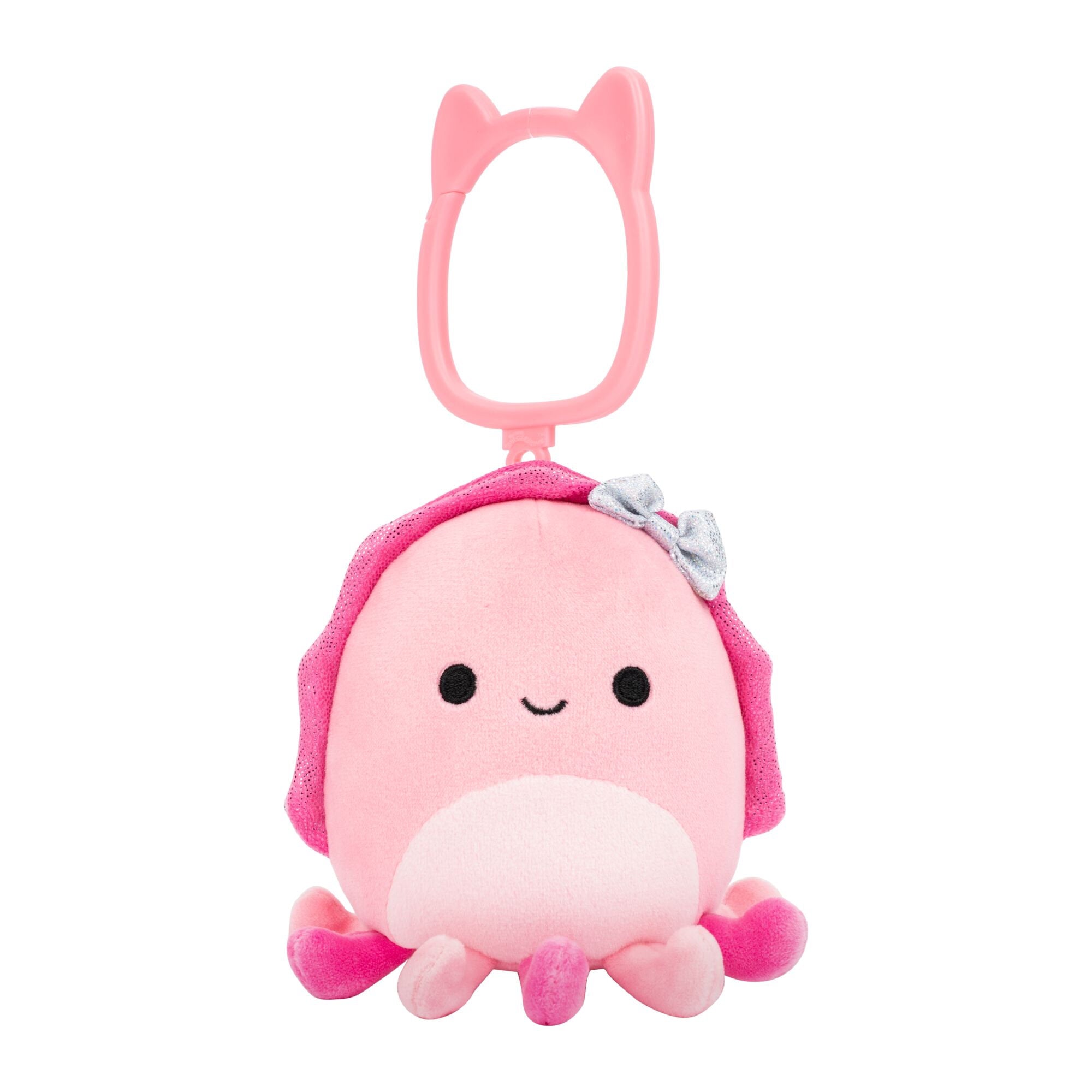 Squishmallows 3.5 Inch Clip On Plush Series 29 Auggie Pink Cuttlefish