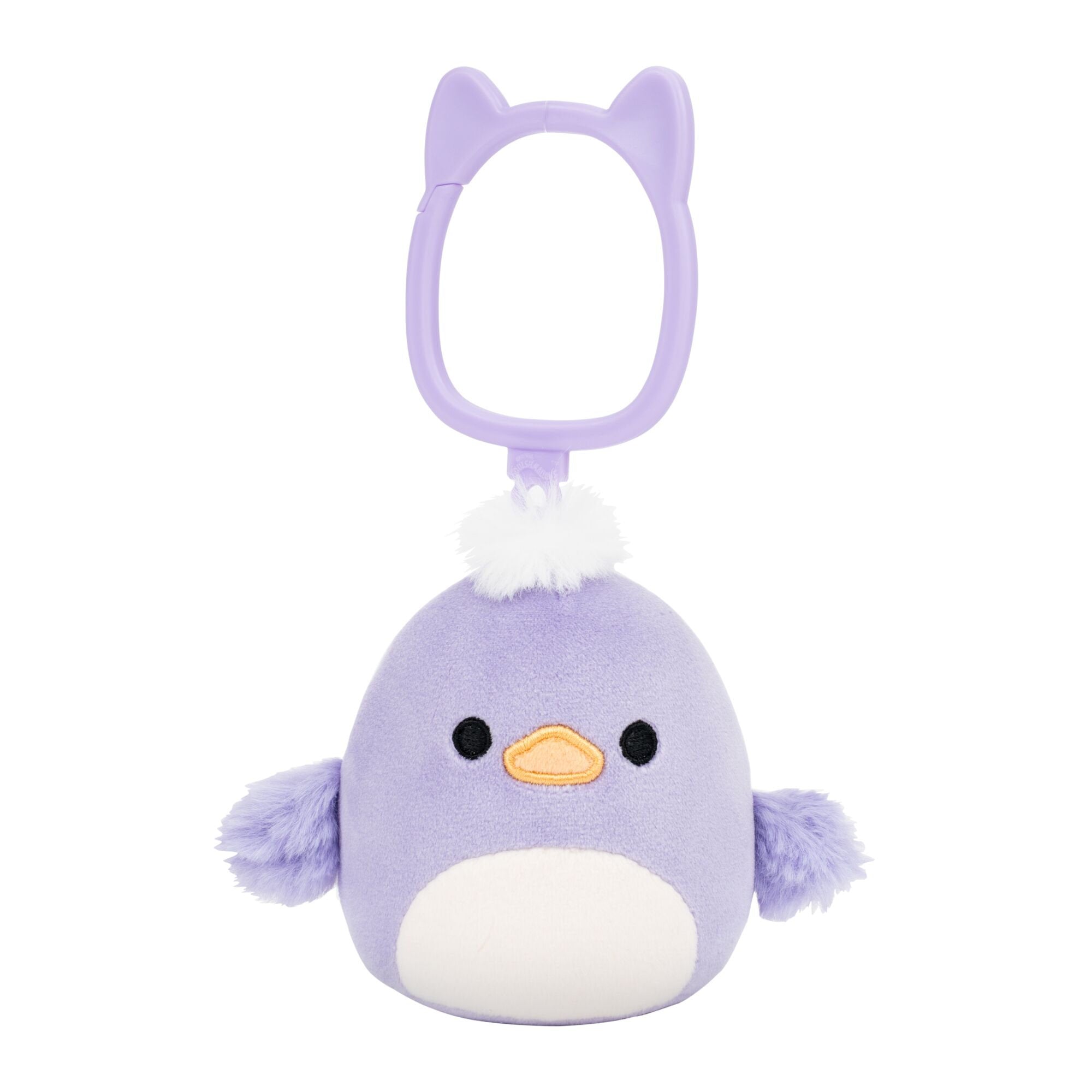 Squishmallows 3.5 Inch Clip On Plush Series 29 Daquarius Purple Duck