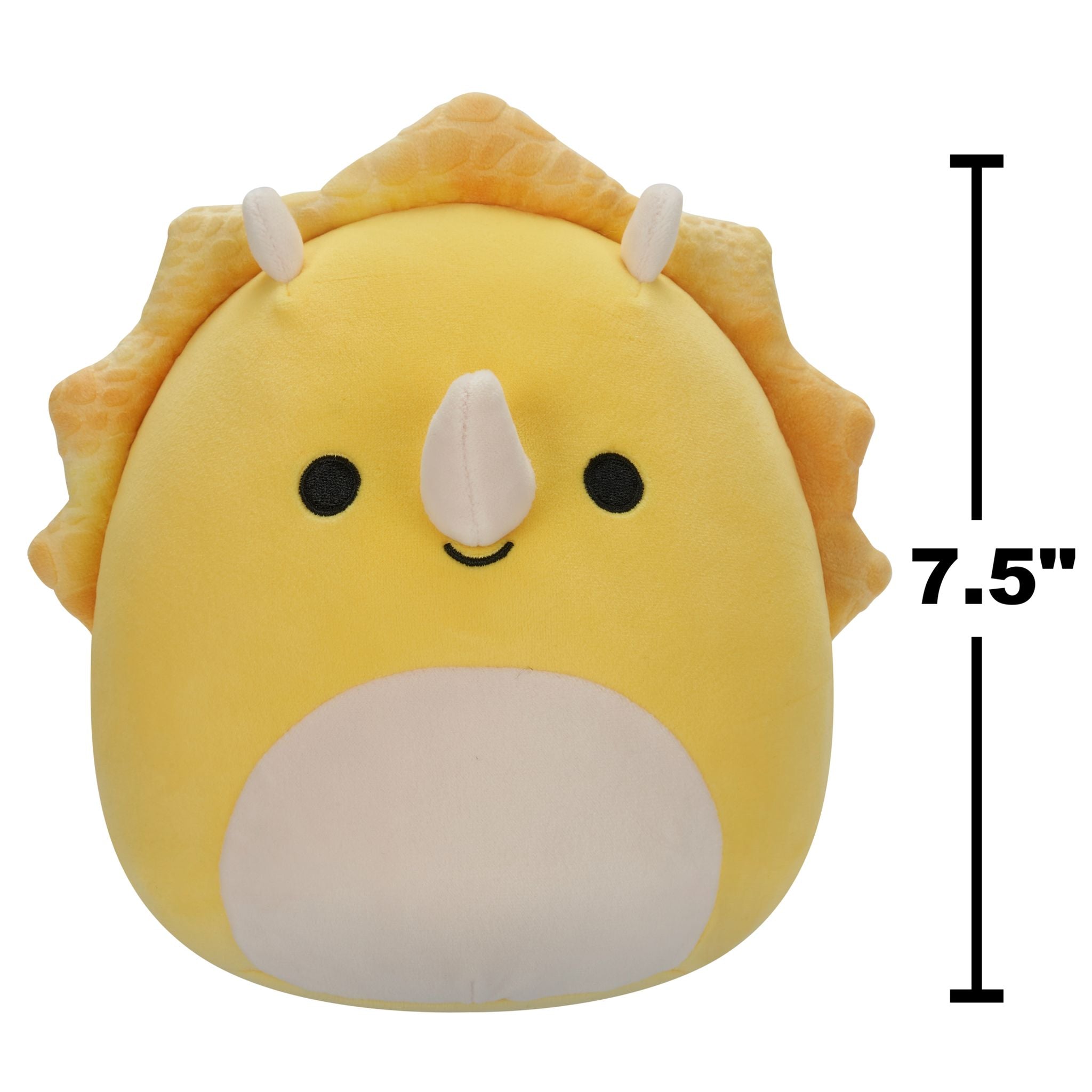 Squishmallows 7.5 Inch Plush Lancaster The Yellow Triceratops