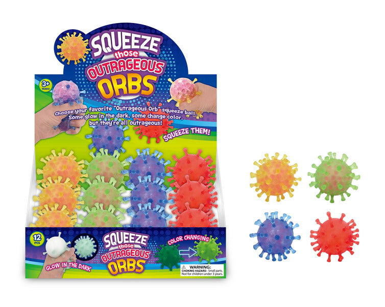 SQUEEZE VIRUS BALL 85MM ASSORTED STYLES